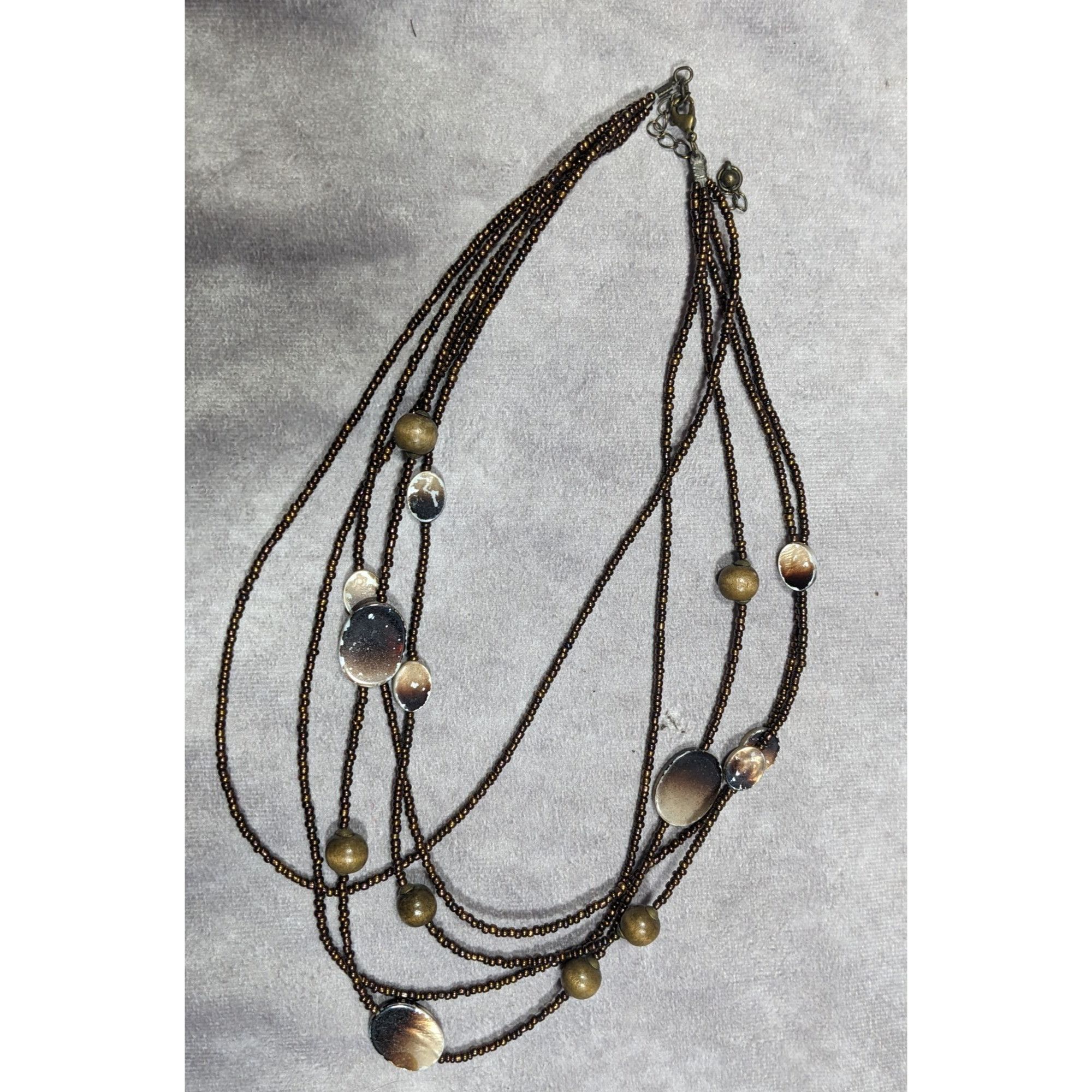 Other Bohemian Retro Multilayer Glass And Shell Beaded Necklace Size ONE SIZE - 12 Thumbnail