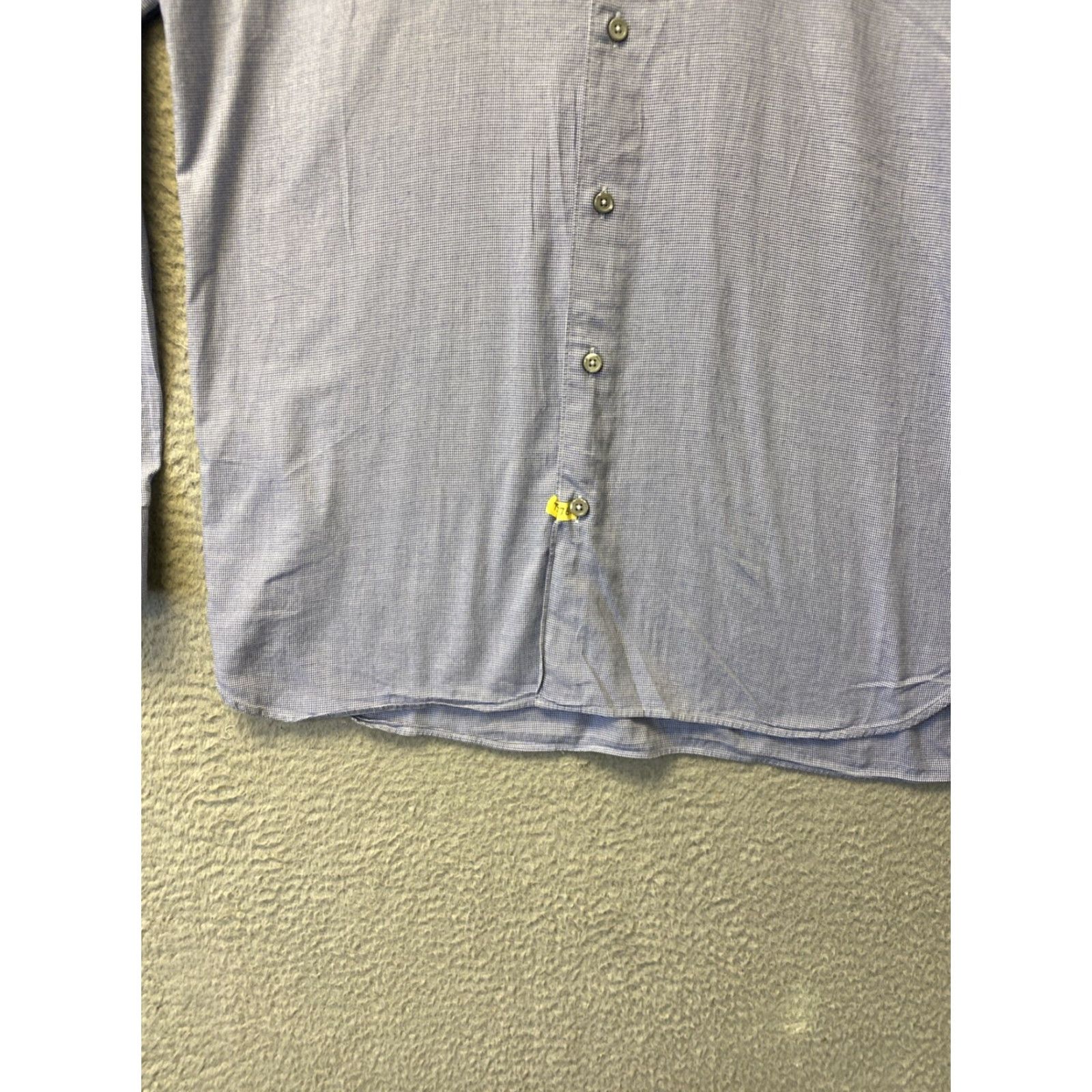 Ermenegildo Zegna Ermenegildo Zegna Button Shirt Blue Long Sleeve Adult L Cotton Casual Mens Size US L / EU 52-54 / 3 - 2 Thumbnail