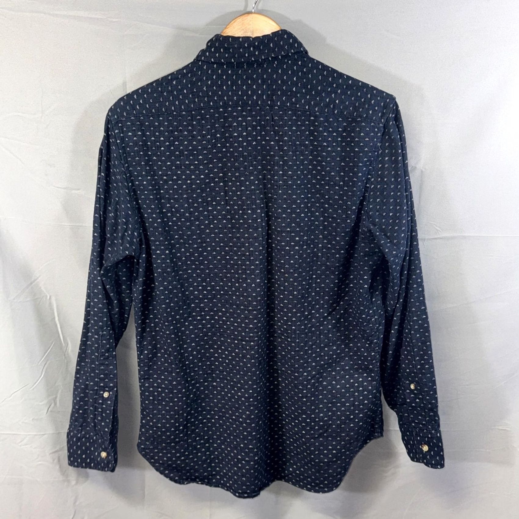 Taylor Stitch Taylor Stitch Shirt Mens Medium Navy Blue Long Sleeve Button Down Micro Print Size US L / EU 52-54 / 3 - 2 Thumbnail