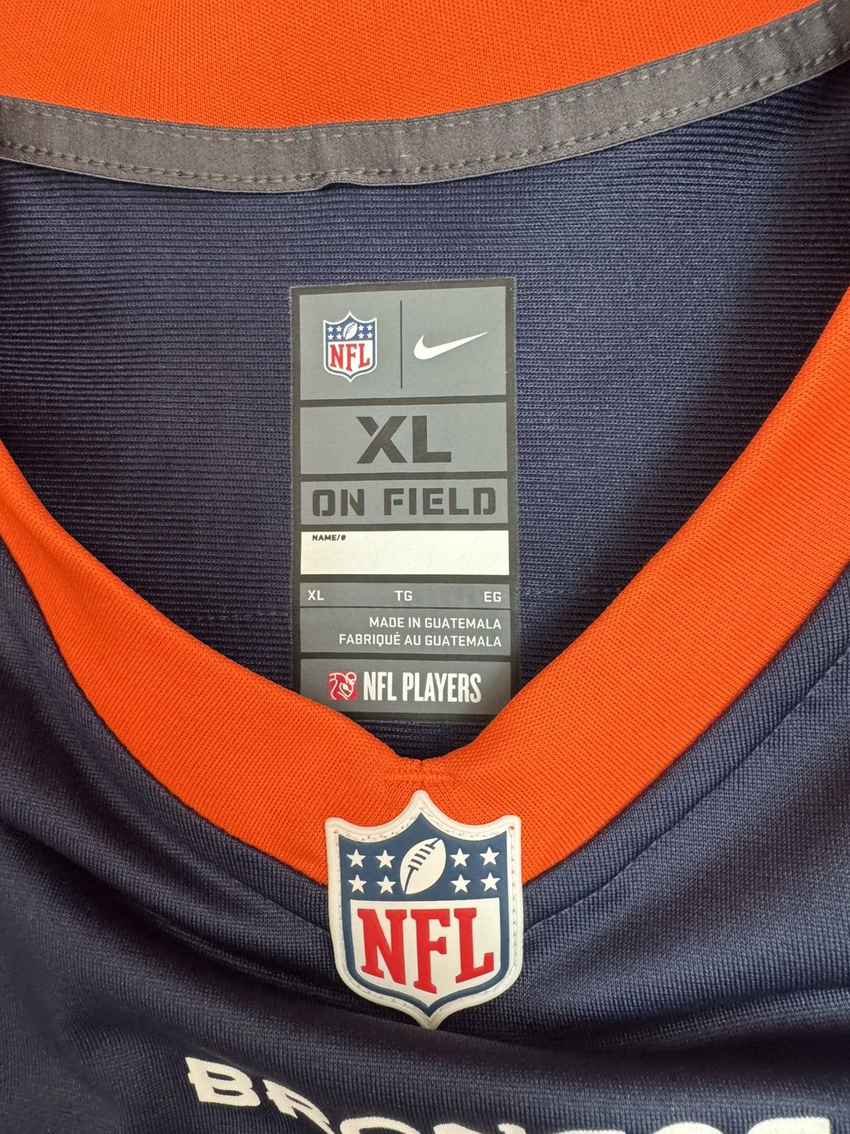 Nike Denver Broncos Russell Wilson #3 NFL On Field Home Jersey Size US XL / EU 56 / 4 - 5 Thumbnail