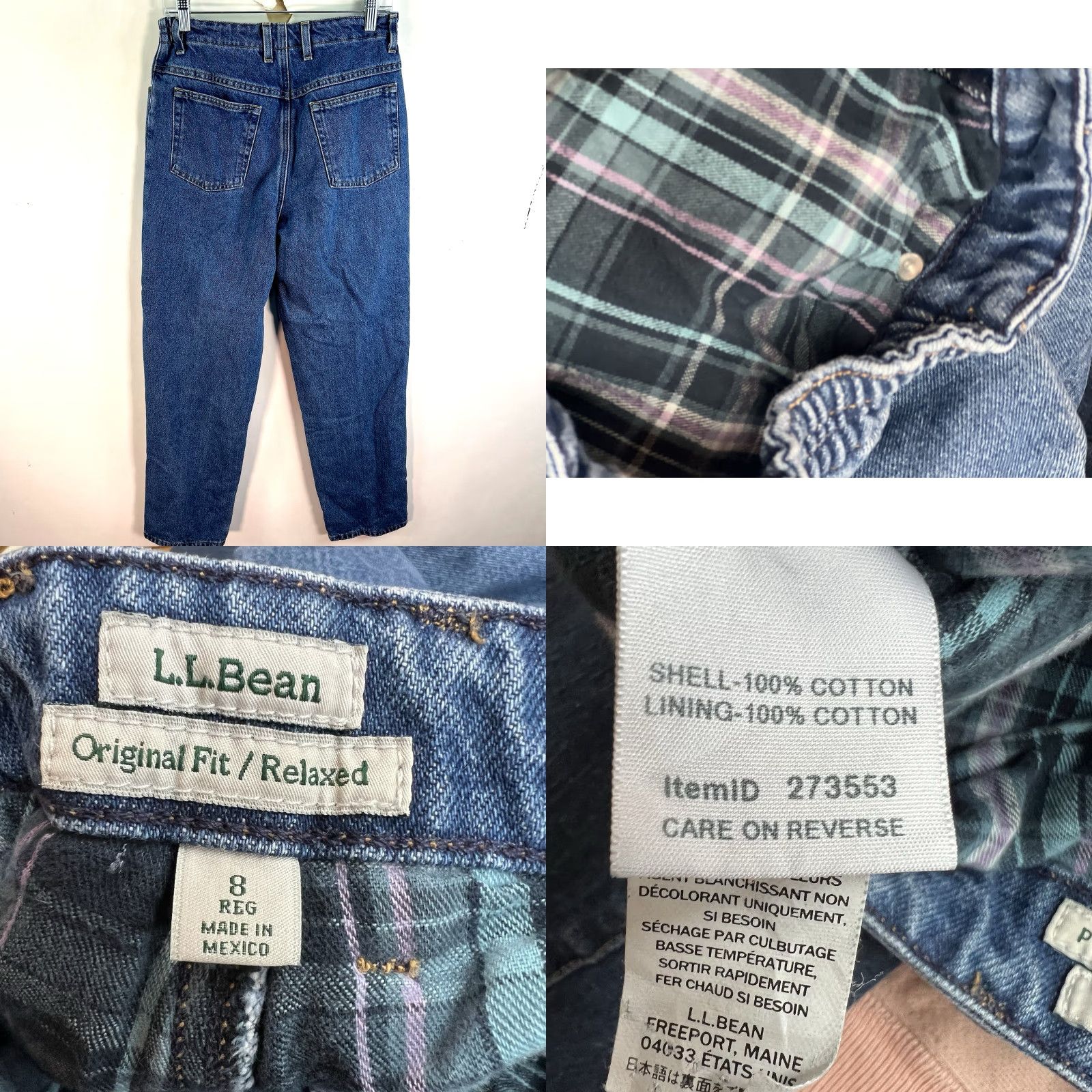 Vintage VINTAGE L.L. Bean Women's Denim Jeans Size 8 Relaxed Fit High Rise Blue 30x30 Straight Leg Size 30" / US 8 / IT 44 - 8 Thumbnail