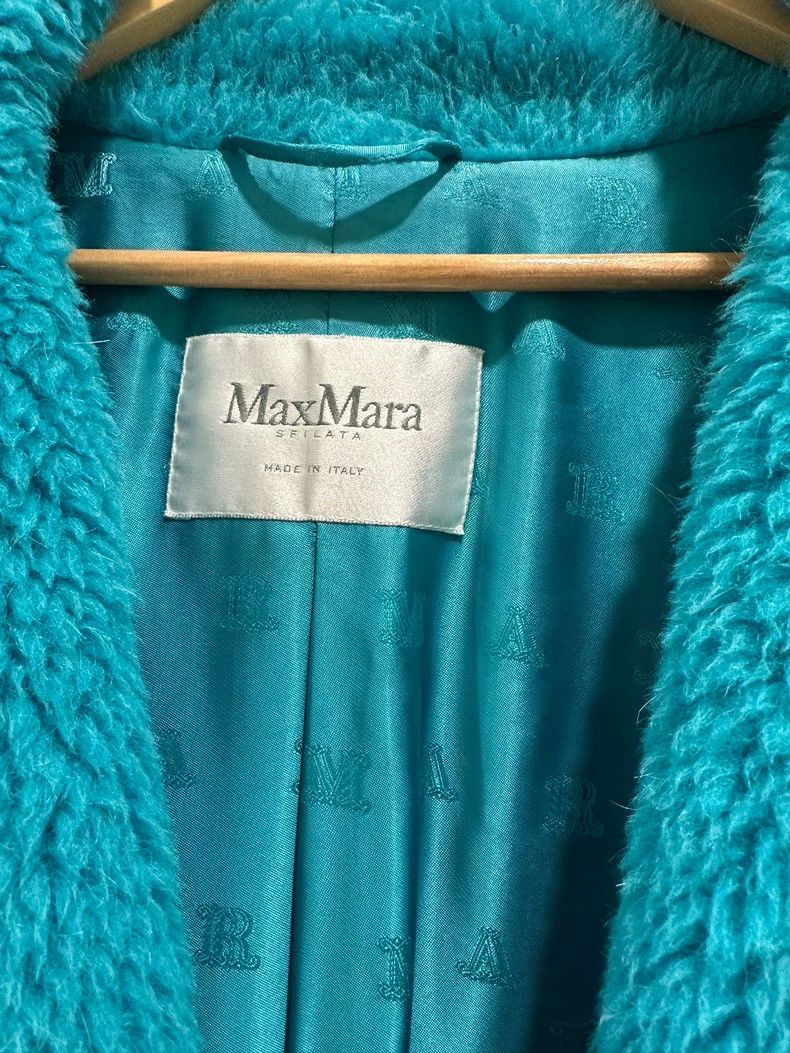Max Mara Max Mara Teddy Lake Aqua Blue Mid-Length Coat Size M / US 6-8 / IT 42-44 - 2 Thumbnail