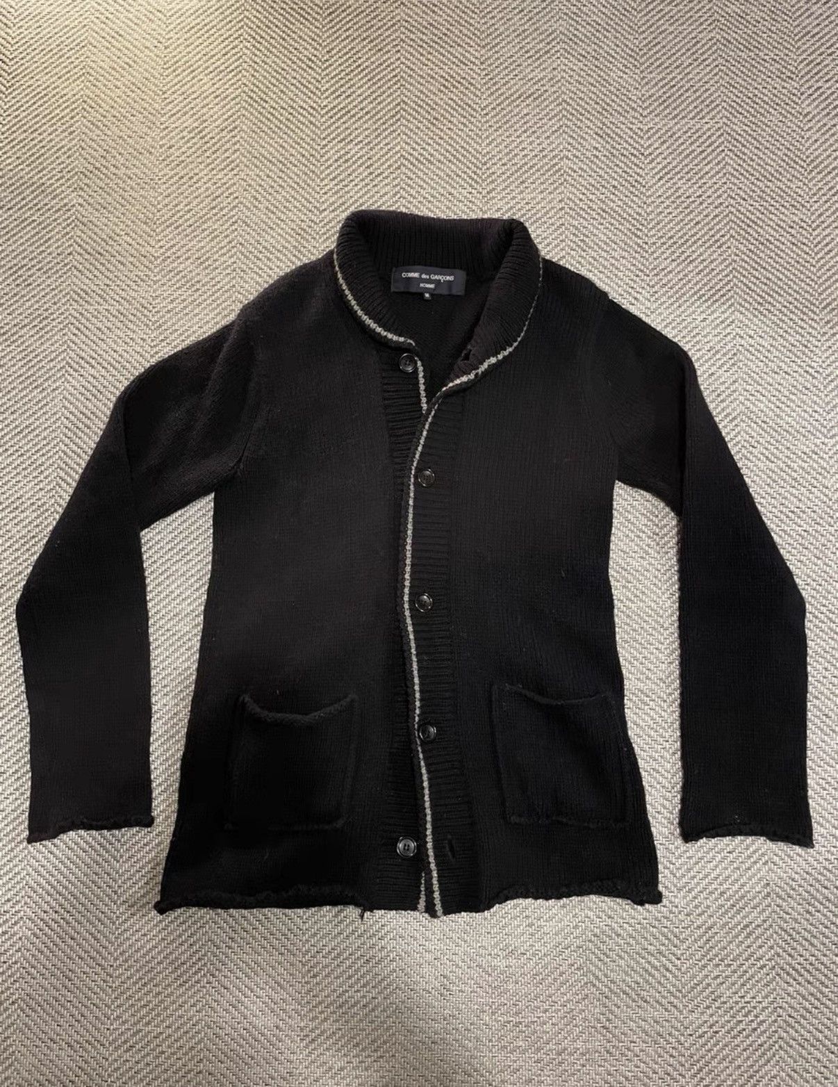 Comme des Garcons COMME DES GARCONS HOMME Wool Knit Cardigan K24 Size US M / EU 48-50 / 2 - 1 Thumbnail