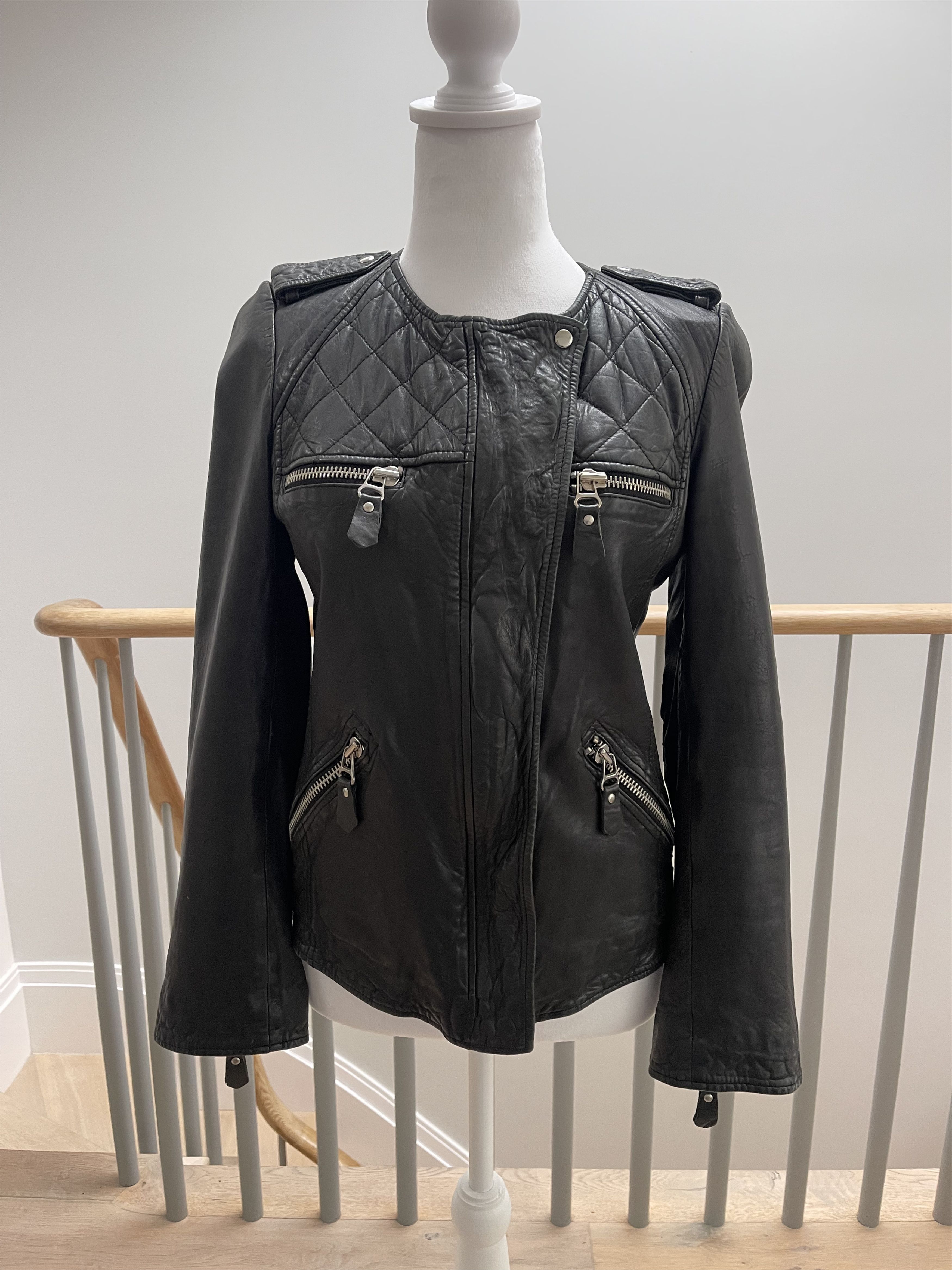 Isabel Marant Etoile Lambskin Bomber Jacket Size XS / US 0-2 / IT 36-38 - 1 Thumbnail