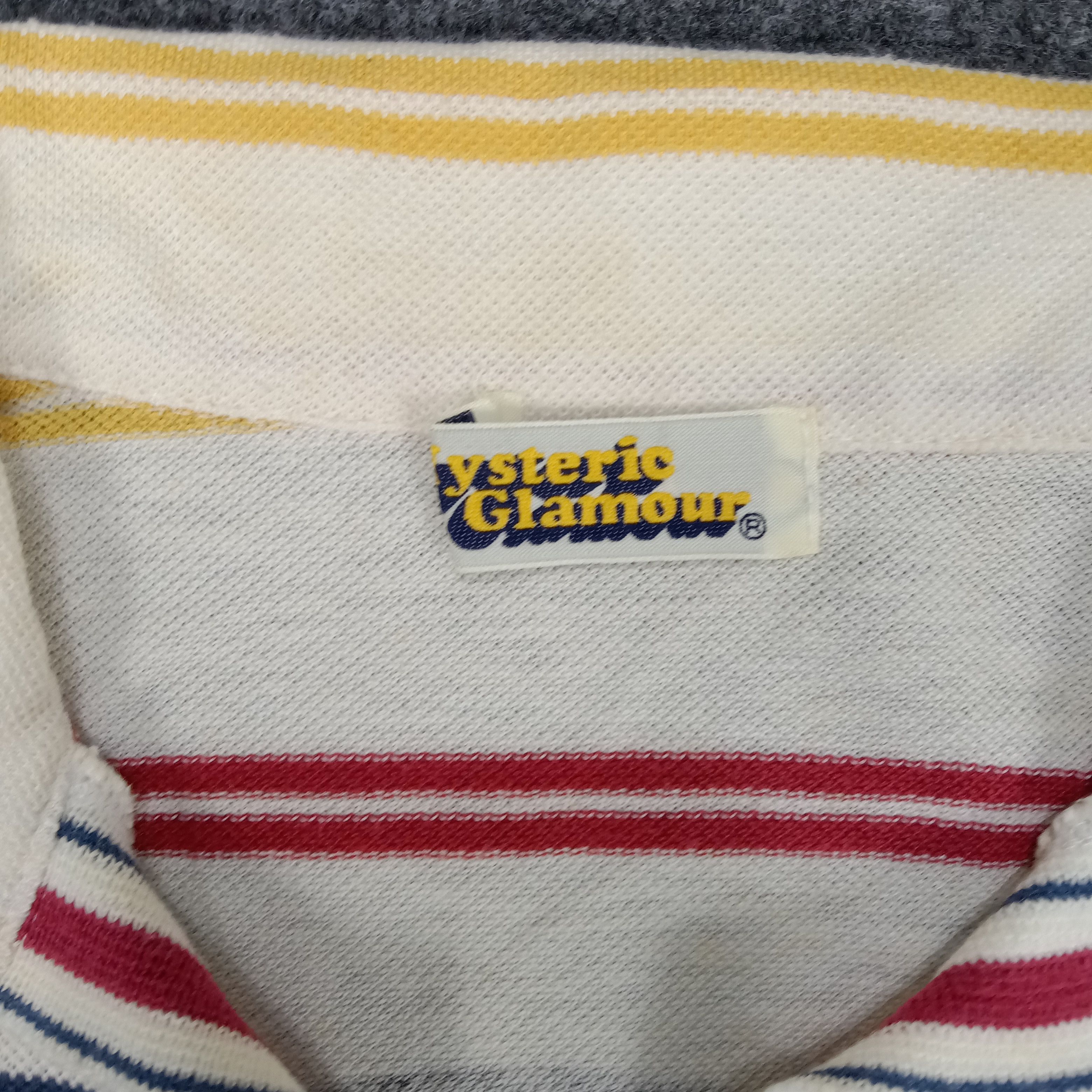Hysteric Glamour × Japanese Brand × Vintage Hsyteric Glamour Japanese Brand Striped Polos Size XS / US 0-2 / IT 36-38 - 10 Thumbnail