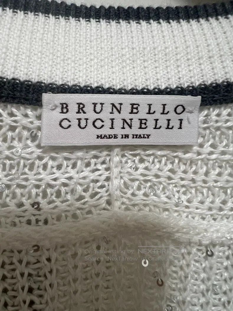 Brunello Cucinelli Brunello Cucinelli Sequin Sweater. Size US M / EU 48-50 / 2 - 3 Thumbnail