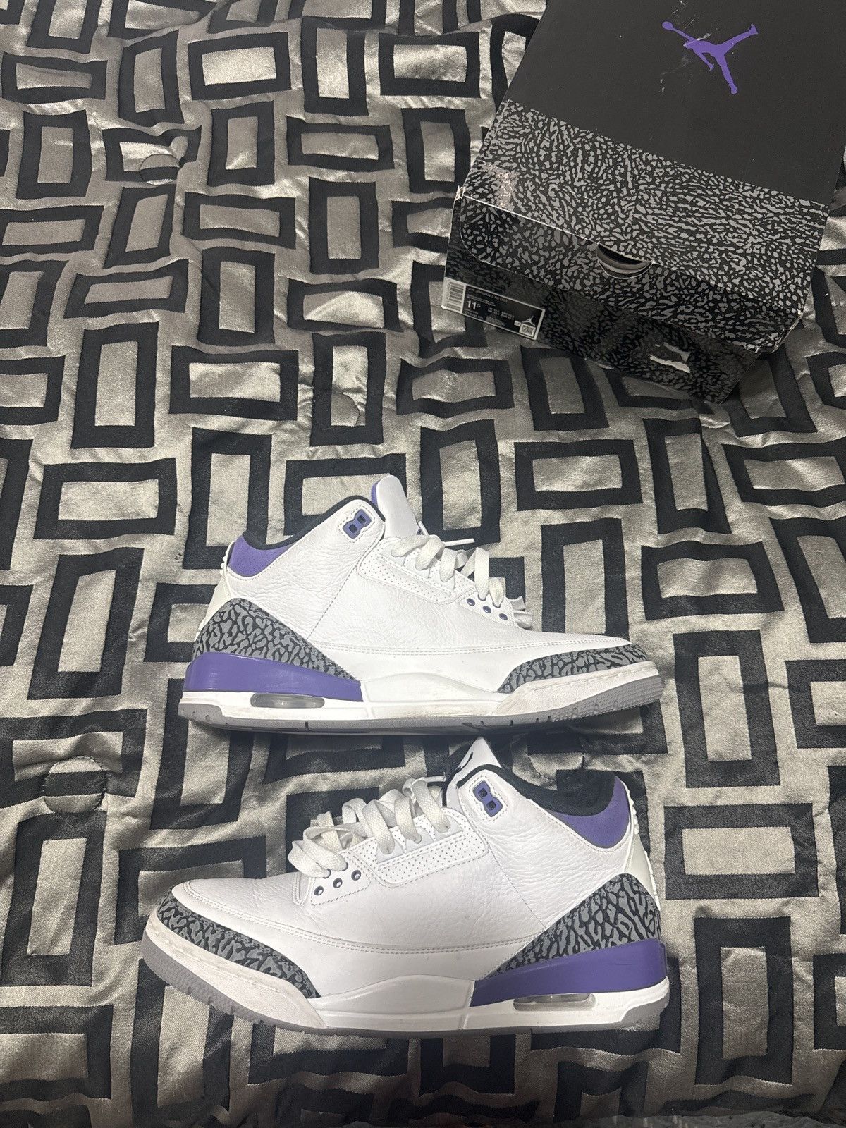 Jordan Brand Jordan 3 “dark iris” Size US 11.5 / EU 44-45 - 7 Thumbnail