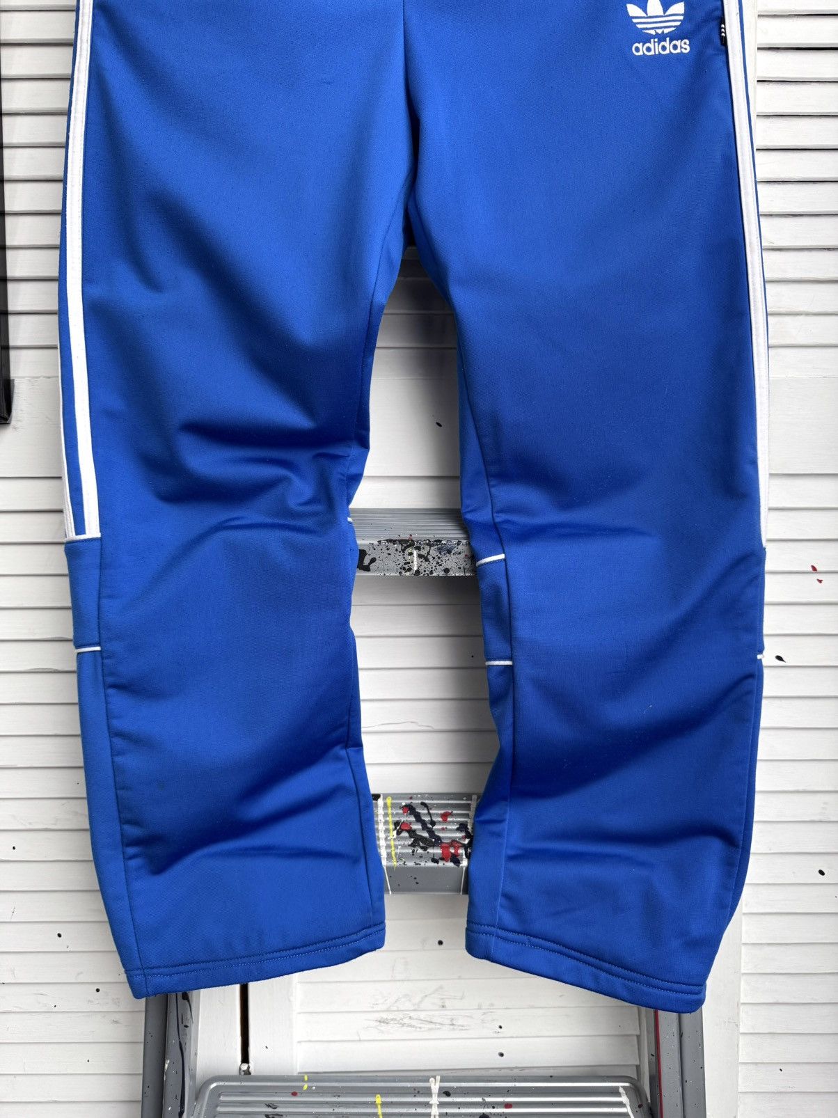 Adidas Vintage Adidas Originals Blue Trefoil Track Pants Size US 32 / EU 48 - 3 Thumbnail