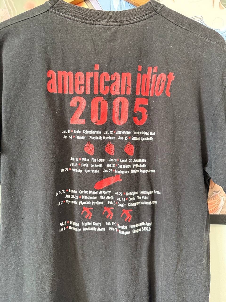 Band Tees Green Day American Idiot 2004 Tour T Shirt Size US L / EU 52-54 / 3 - 6 Thumbnail
