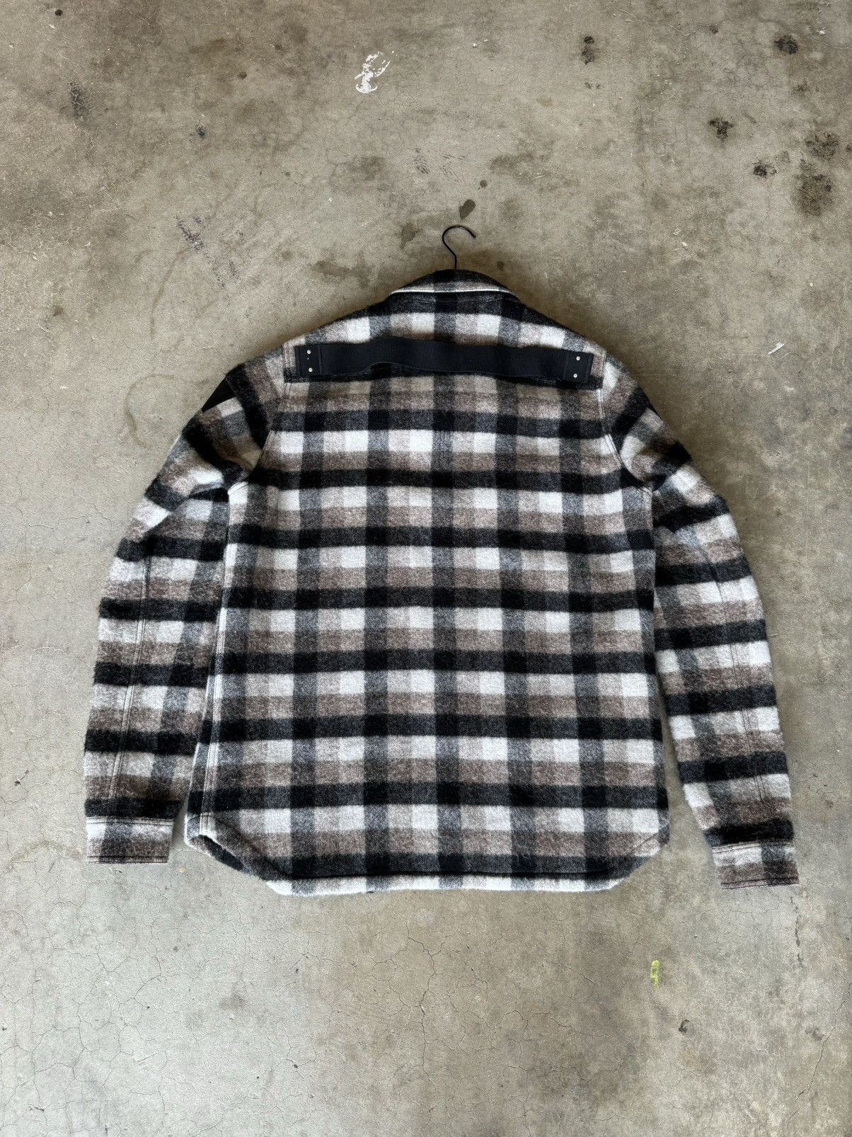 Rick Owens Rick Owen’s FW19 “Larry” Plaid Wool Outershirt Size US M / EU 48-50 / 2 - 5 Thumbnail