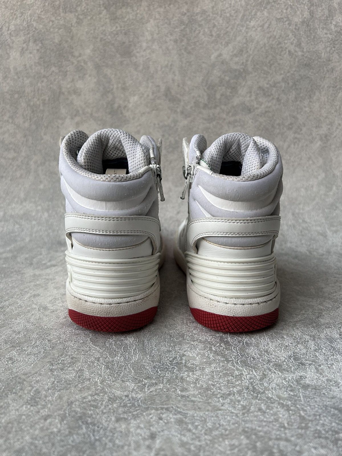 Gucci Gucci Kids Basket GG Logo Leather High Tops Size US 5 / EU 37 - 11 Thumbnail
