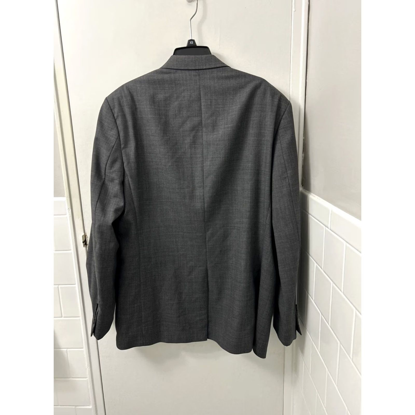 Ralph Lauren Lauren Ralph Lauren Blazer Mens 42R Gray 100% Wool-Laine Two-Button Notch Lapel Regular Fit Flat Front Inner Pockets Single-Breasted Coat Jacket Size 42R - 7 Thumbnail