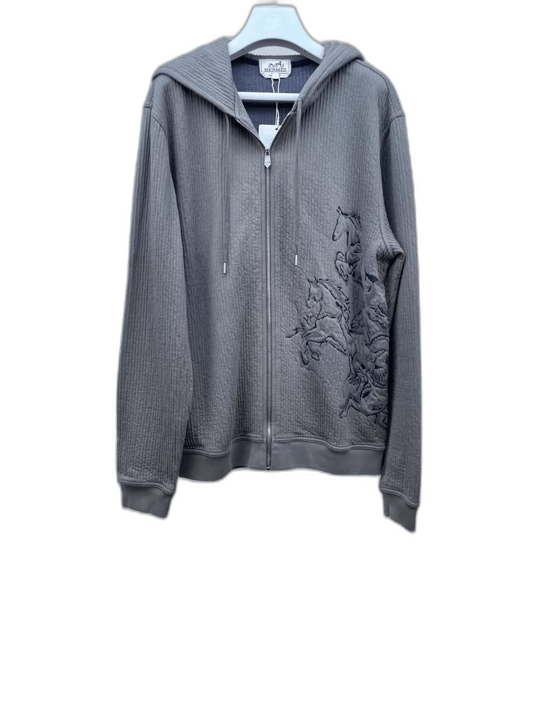 Hermes Embroidered Hooded Sweatshirt