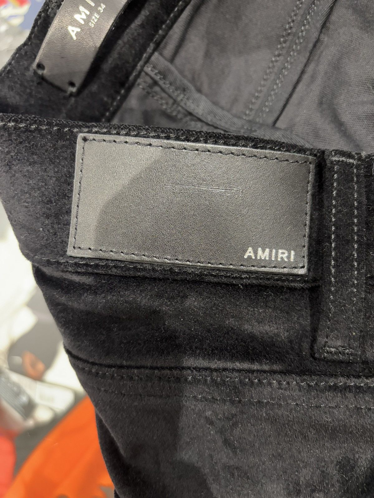 Amiri Suede Pants Black Size: 34