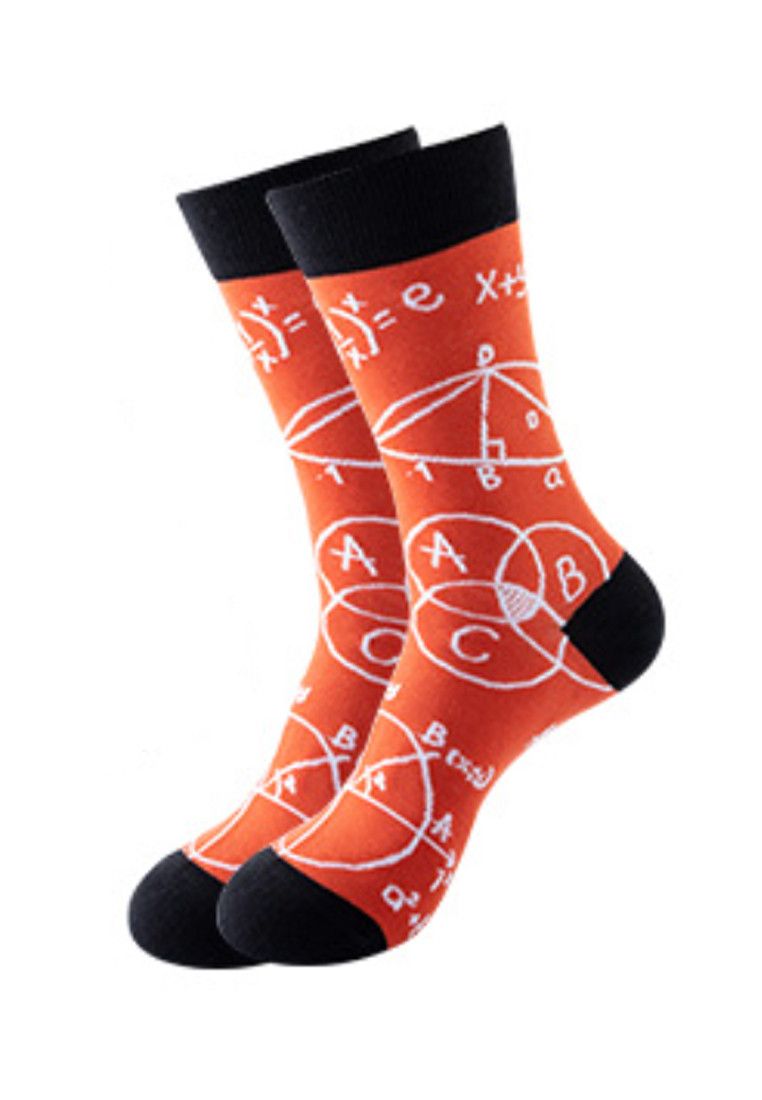 Other Set of 5 Pairs Geometric Theme Pattern Cozy Socks (One Size) Size ONE SIZE - 5 Thumbnail