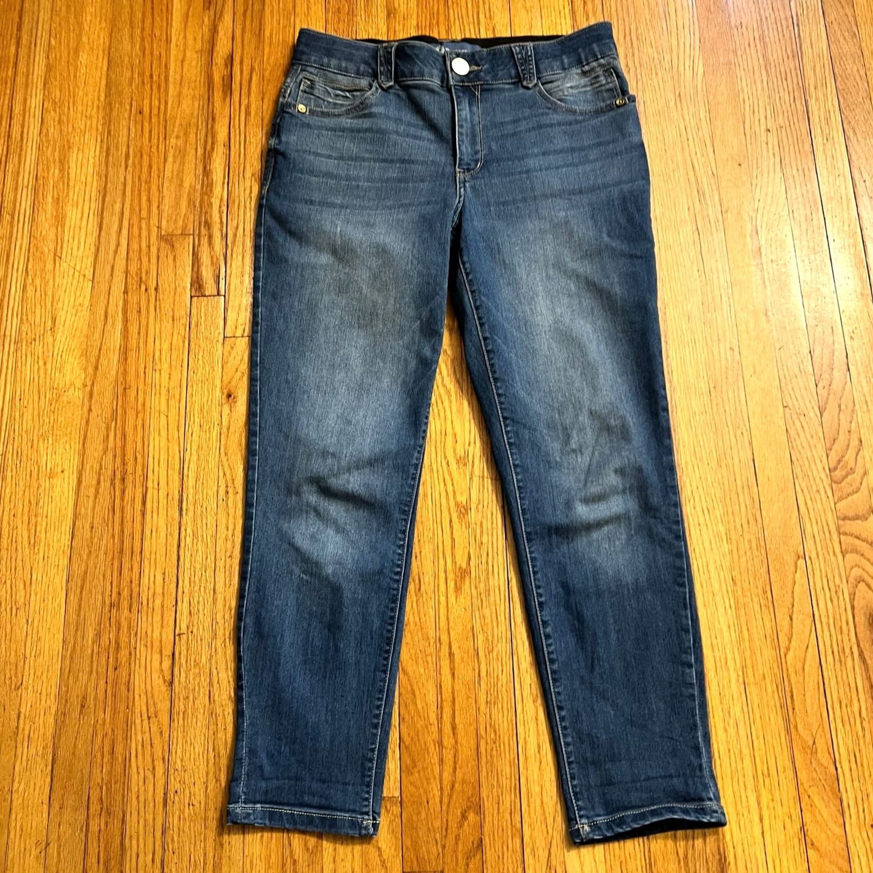 Vintage Democracy Jeans Womens Blue 8 Ankle Skimmer Crop Mid Rise Size 30" / US 8 / IT 44 - 2 Thumbnail