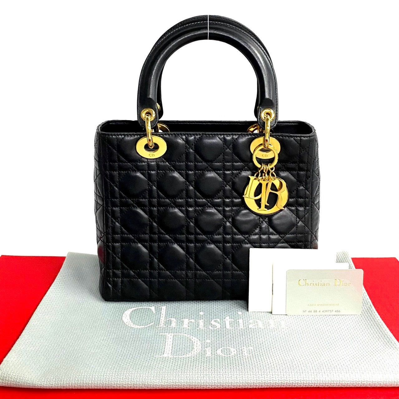 Dior Dior Handbag Black Lambskin Size ONE SIZE - 1 Thumbnail