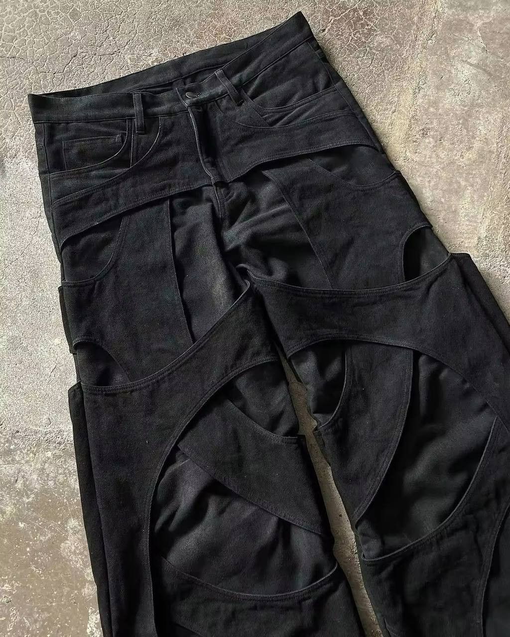 Japanese Brand × Vintage unusual retro jeans Size US 37 - 2 Thumbnail