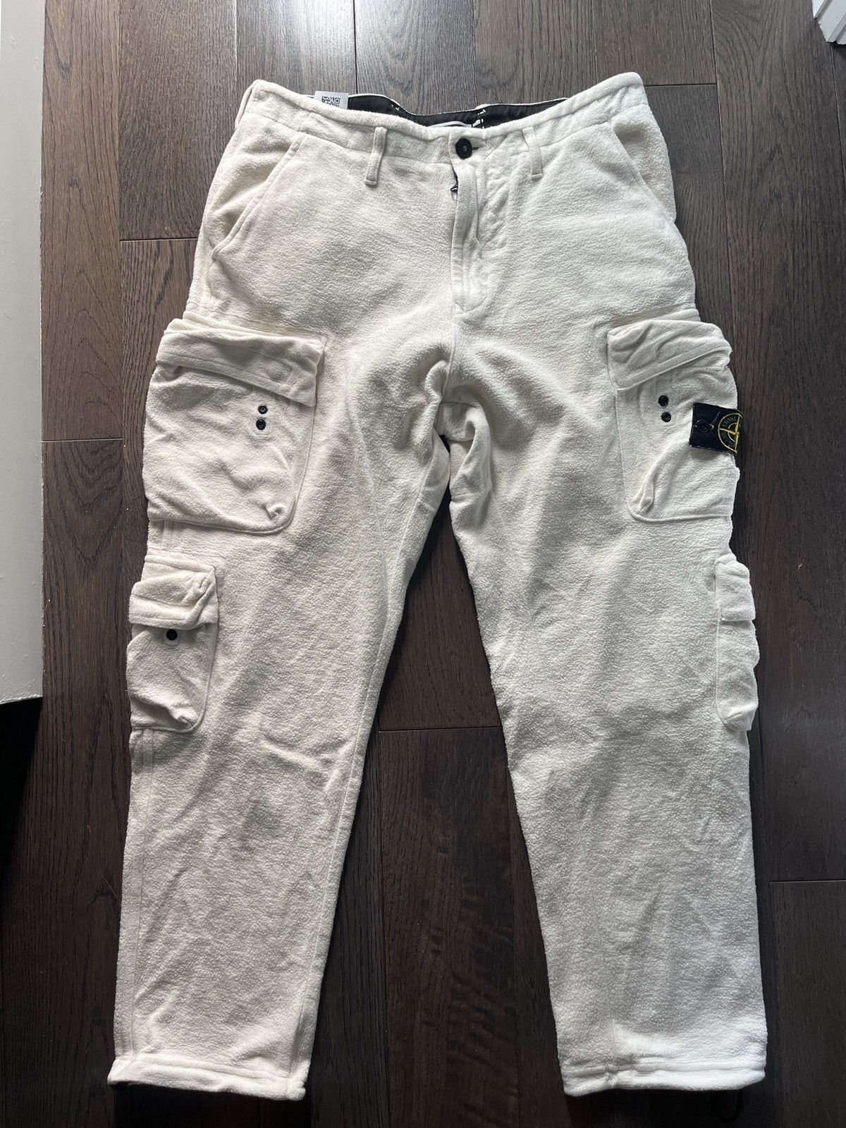 Stone Island Cargo Pants Cream | Grailed