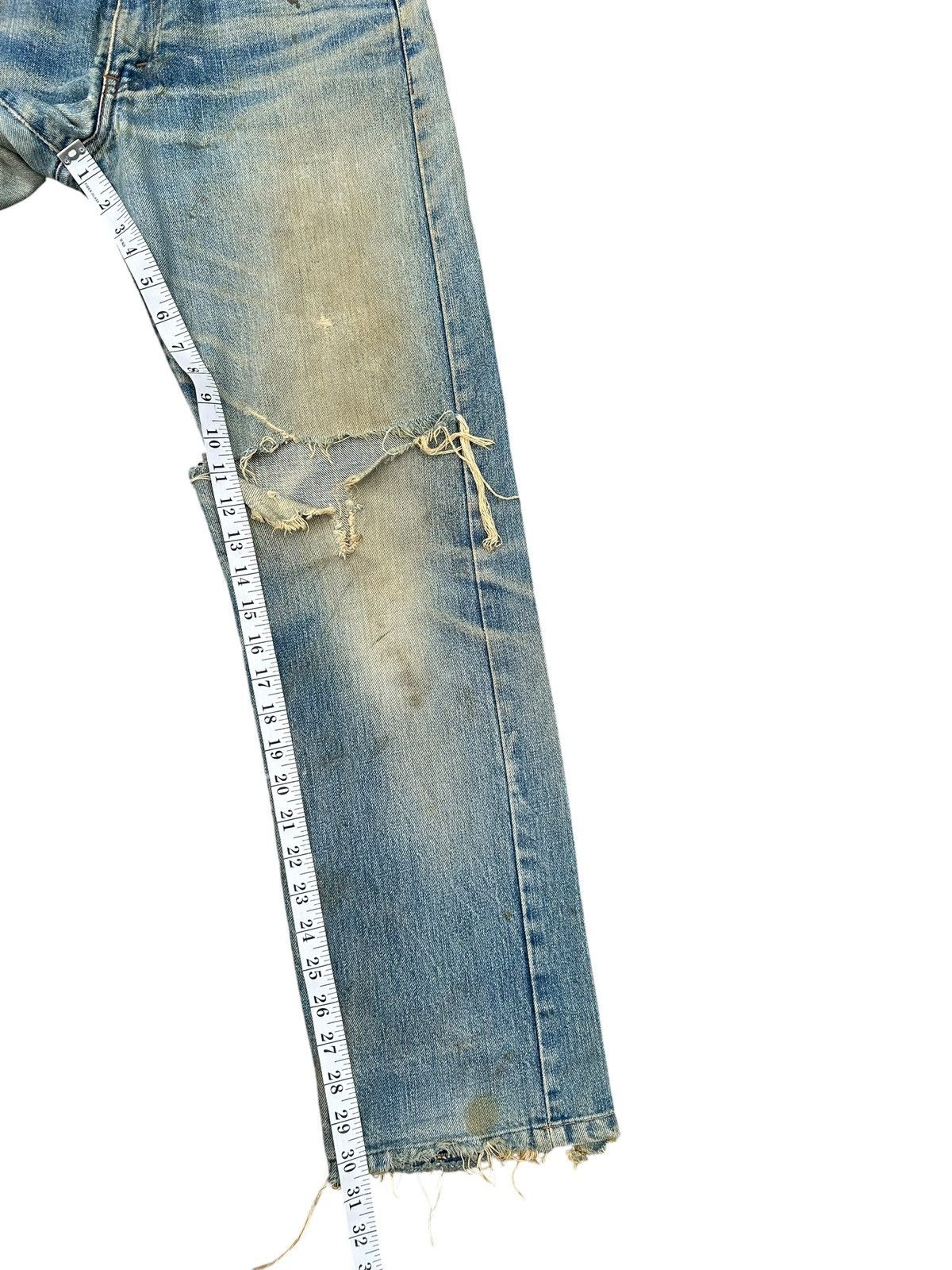 Kapital Thrashed Vintage Levis Big E Selvedge Denim Jeans Size US 29 - 17 Thumbnail