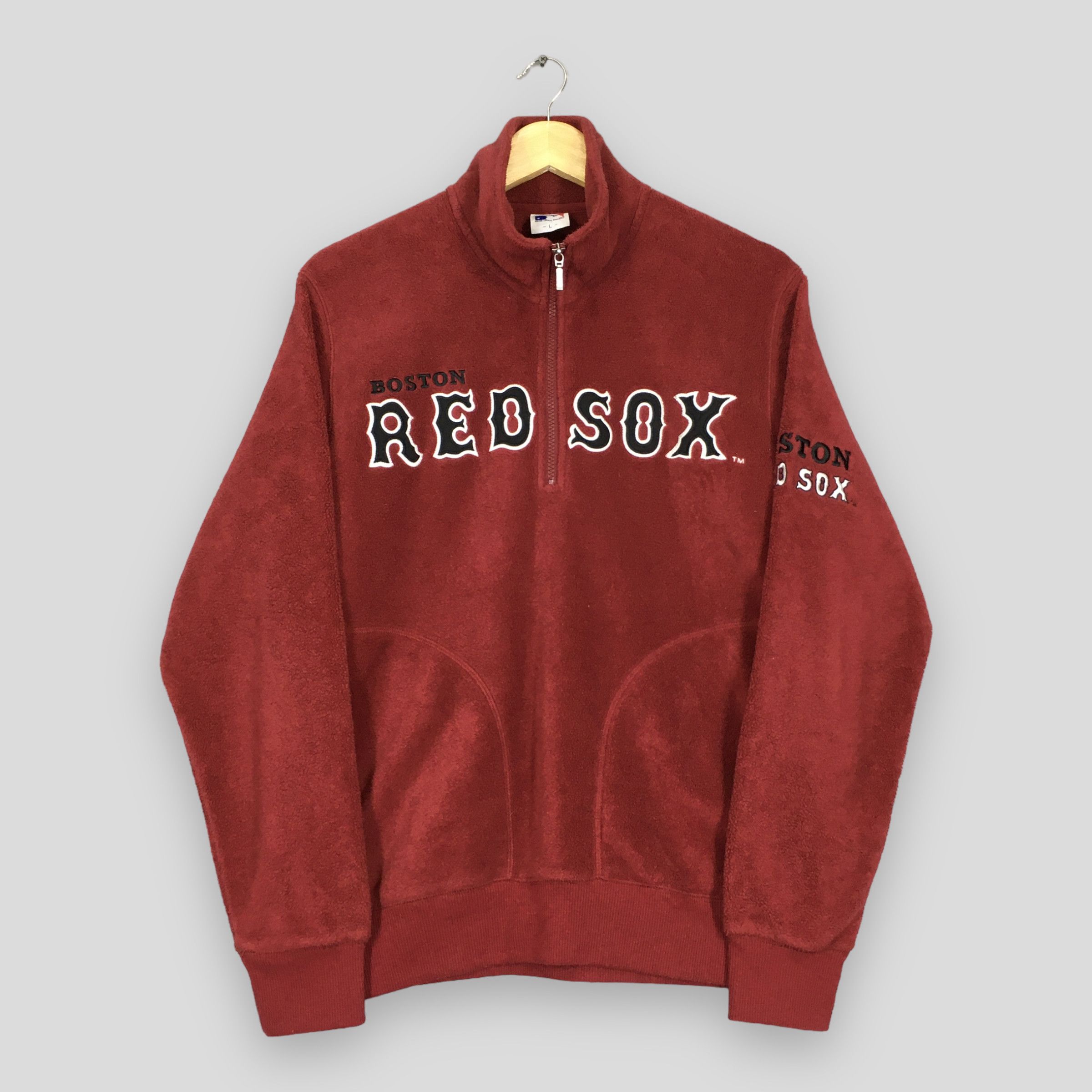 MLB × Vintage Vintage Boston Red Sox Mlb Fleece Sweater Large Size US L / EU 52-54 / 3 - 1 Thumbnail
