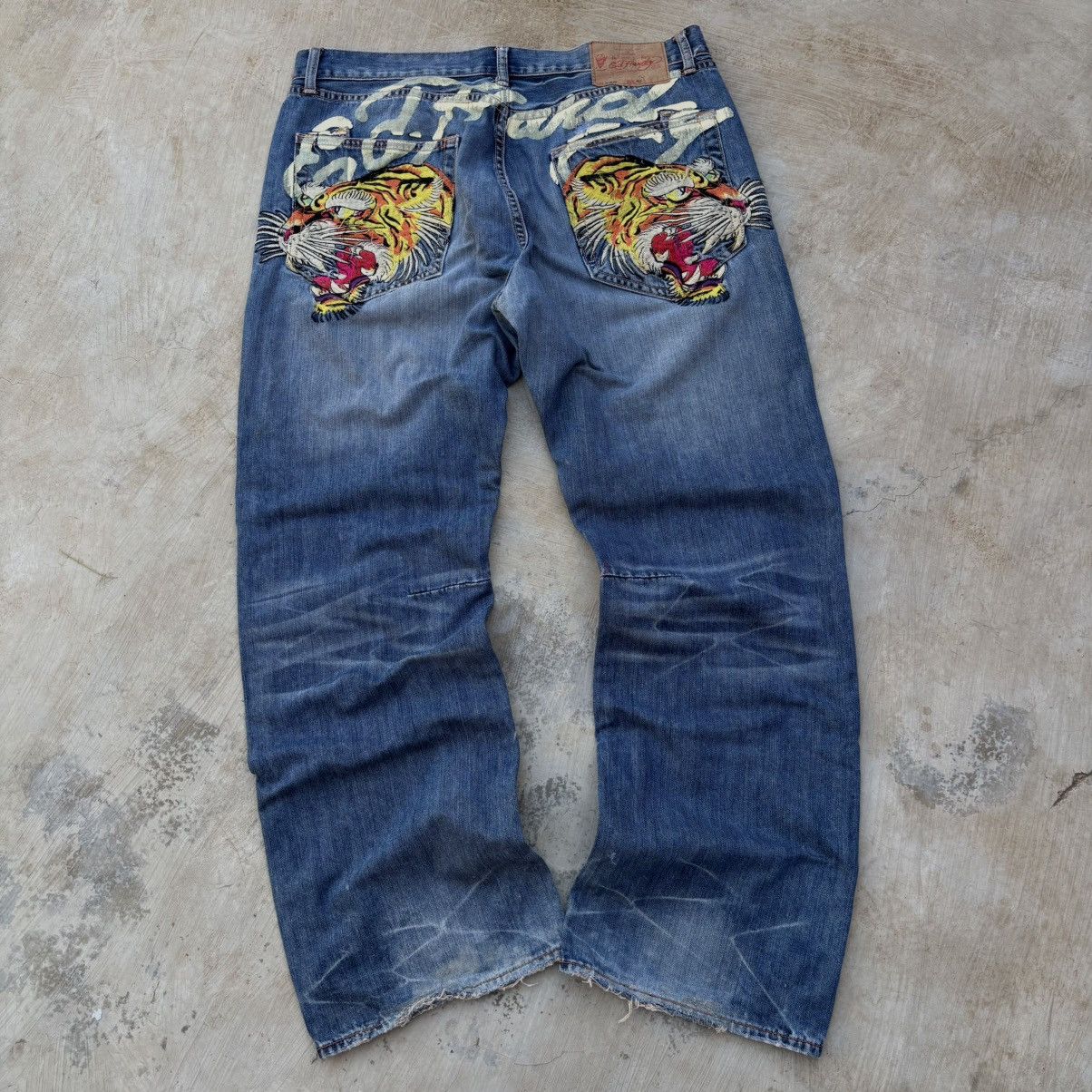 Ed Hardy Vintage 00s Edhardy Denim Y2K Jeans Size US 40 / EU 56 - 1 Thumbnail