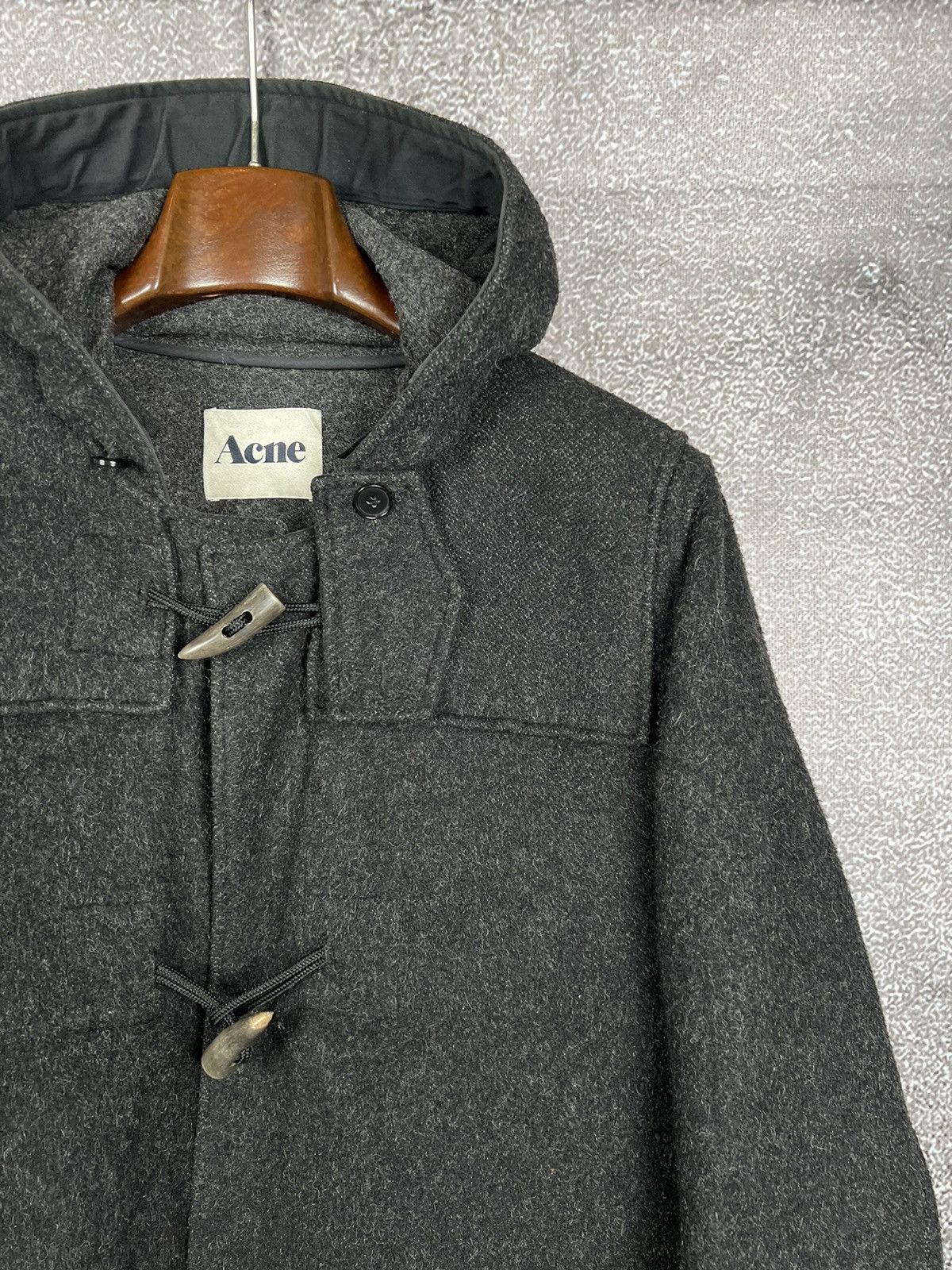 Acne Studios × Designer Acne Studios AW/10 Cover Wool Hooded dufflecoat gloverall Size XL / US 12-14 / IT 48-50 - 4 Thumbnail