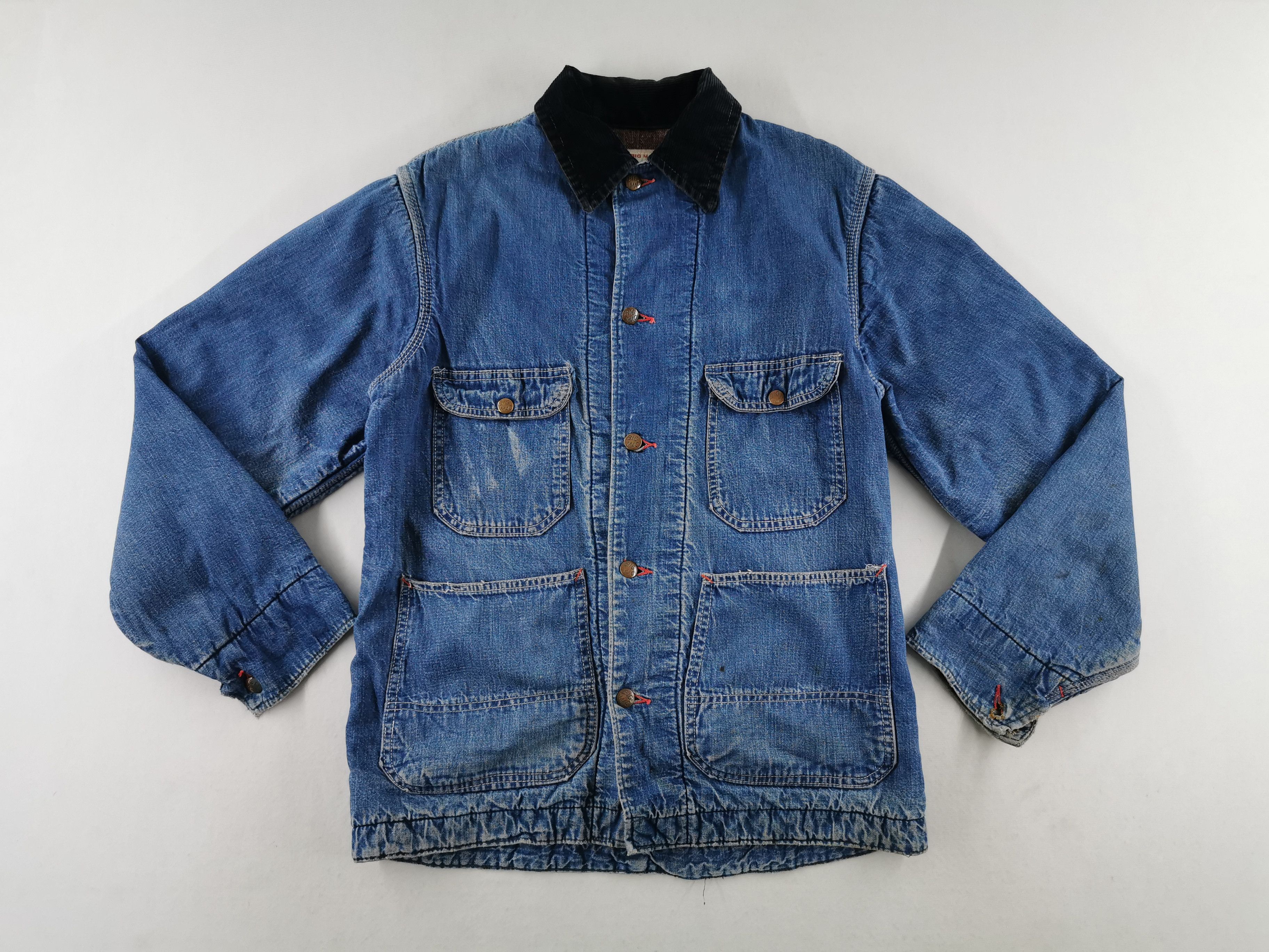 Big Mac Distressed Vintage 60's Big Mac Denim Jeans Jacket Size M Size US M / EU 48-50 / 2 - 3 Thumbnail