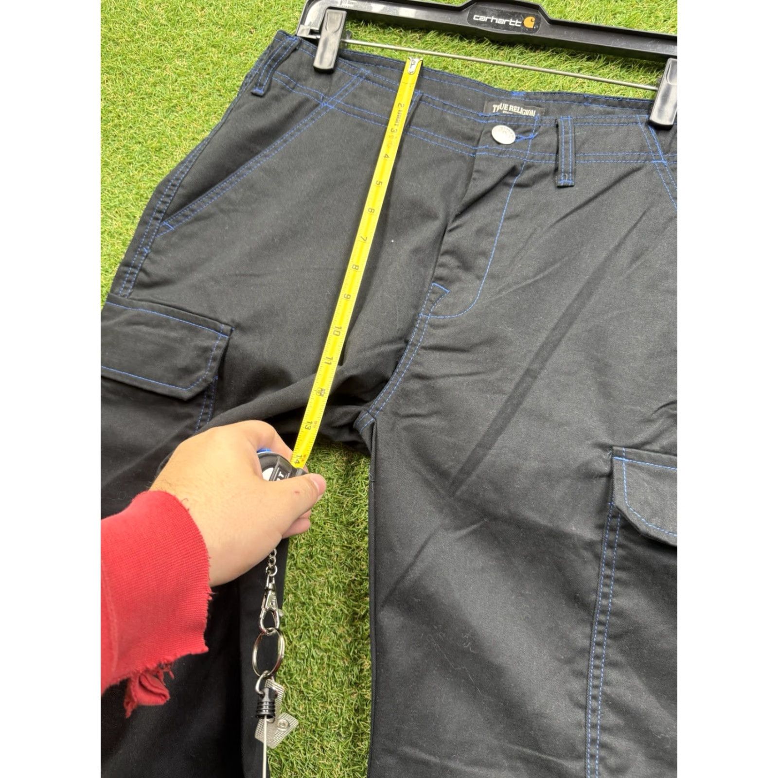 True Religion VINTAGE True Religion Cargo Pants Mens 32 Jet Black Baggy Grunge 108335 NWT Size US 32 / EU 48 - 6 Thumbnail