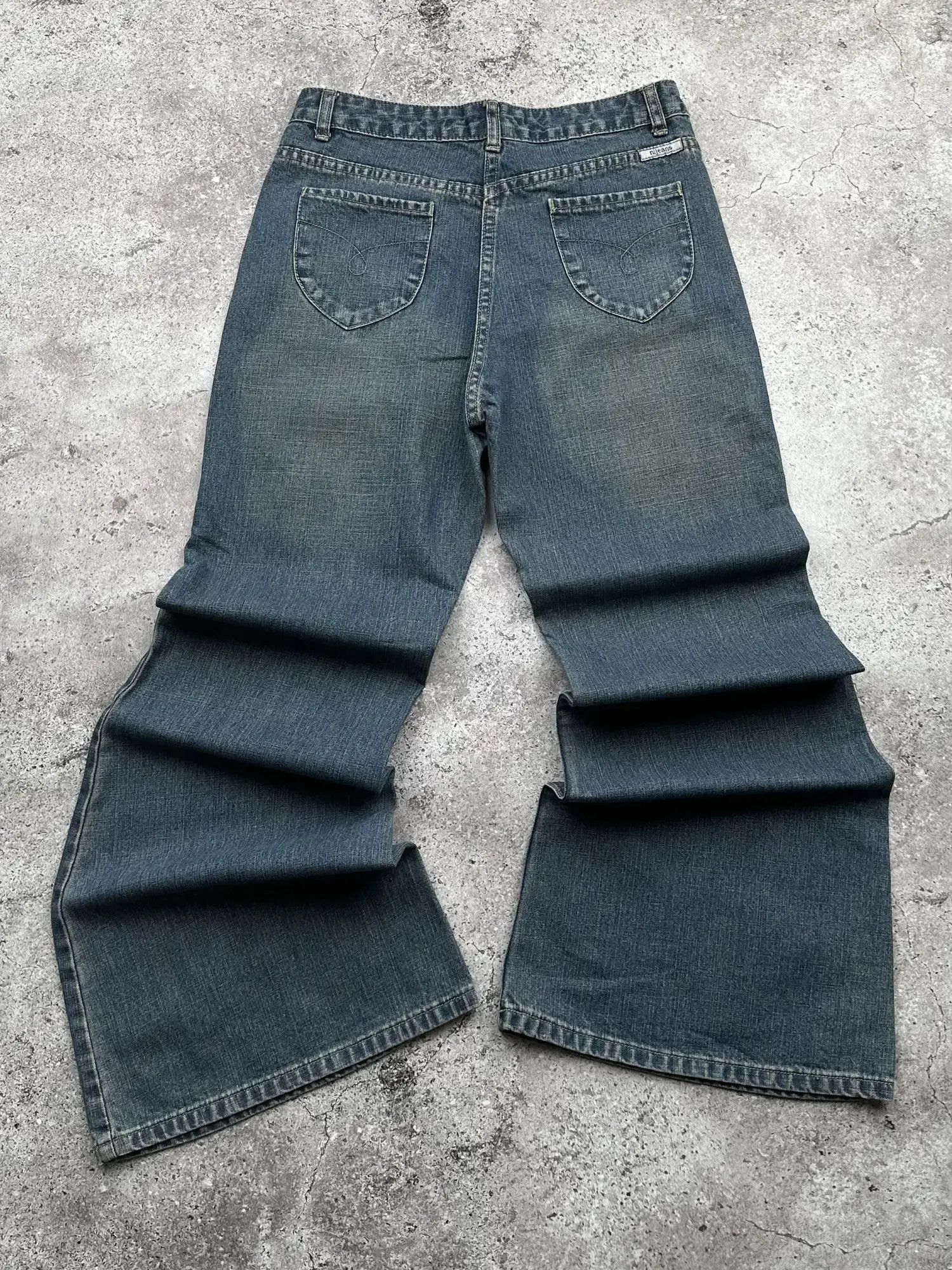 Japanese Brand Vintage Super Flare Jeans C242(V580) Size US 28 / EU 44 - 5 Thumbnail