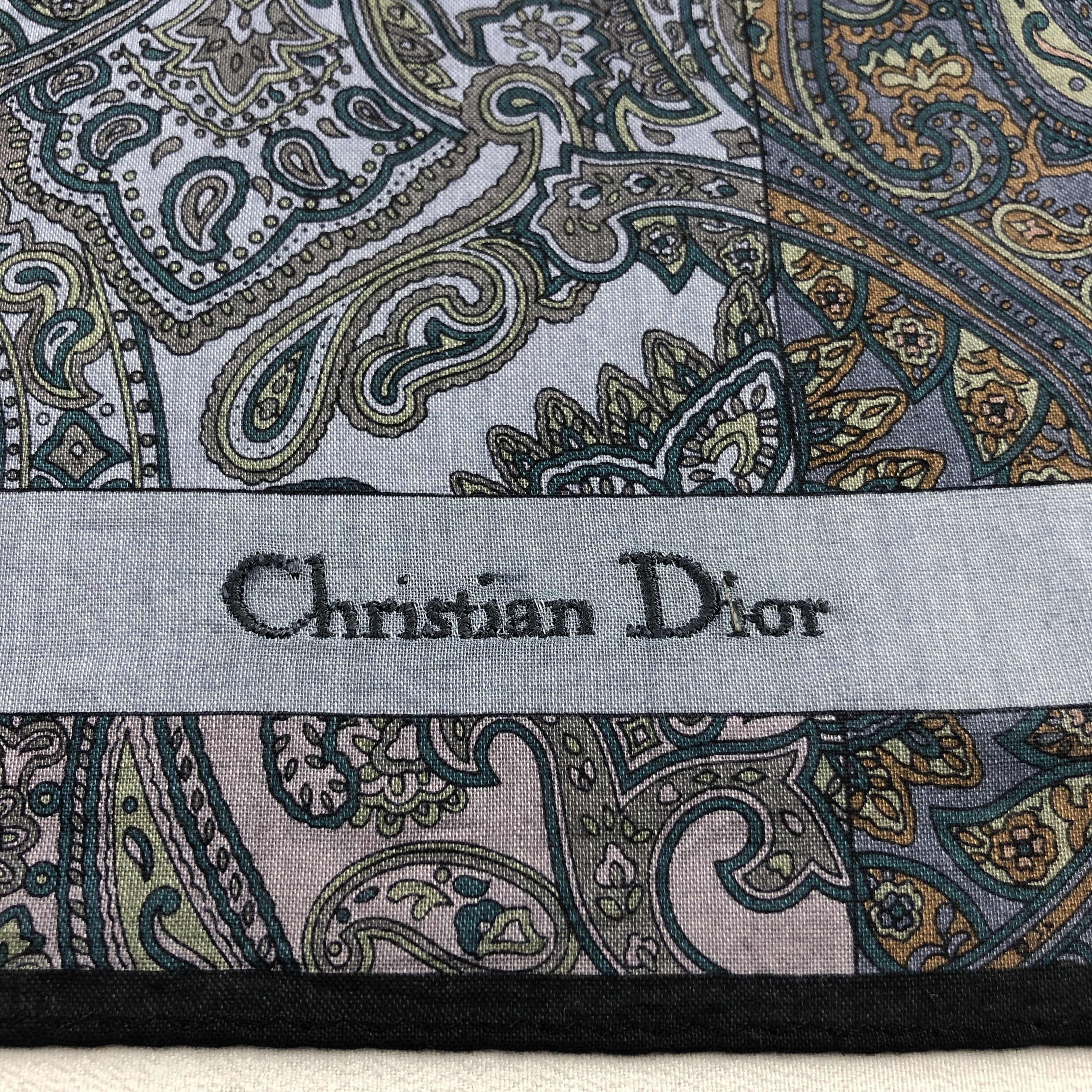Christian Dior Monsieur Christian Dior Handkerchief Neckerchief Bandana H2948 Size ONE SIZE - 3 Thumbnail