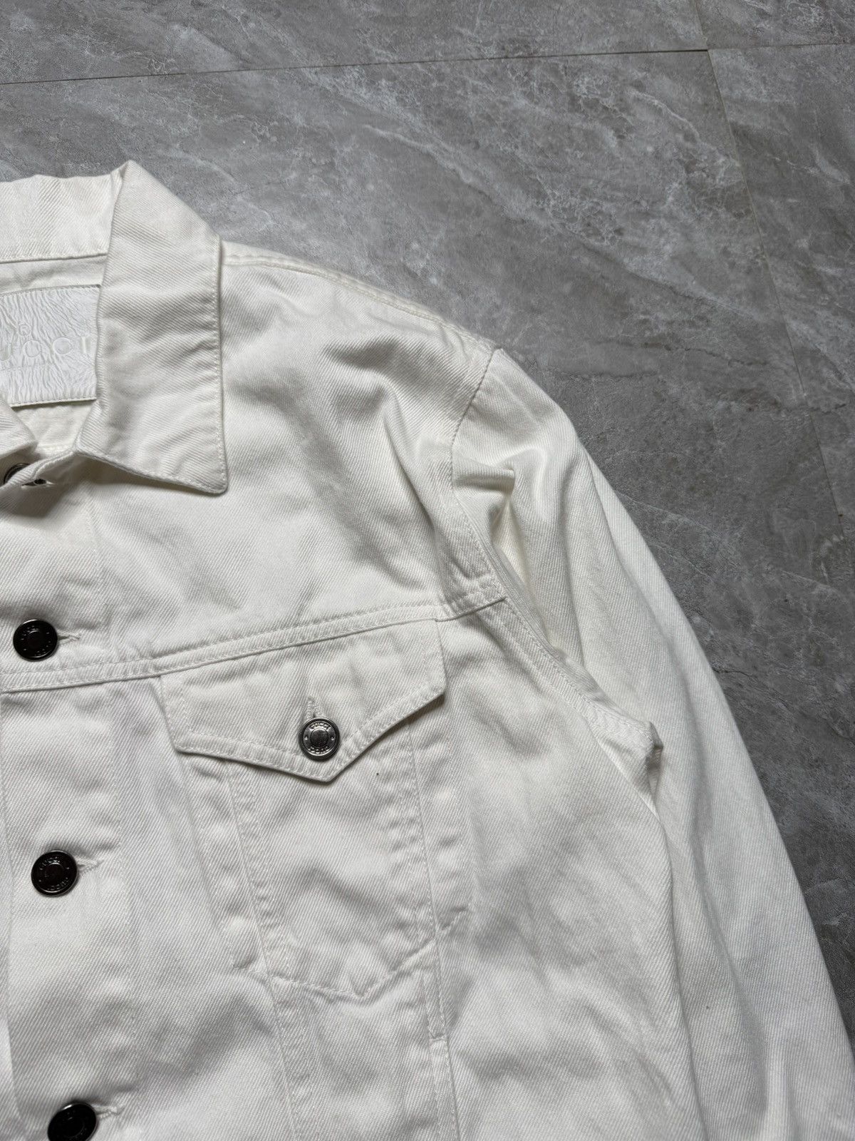 Gucci Gucci By Tomford White Trucker Jacket Size US S / EU 44-46 / 1 - 6 Thumbnail