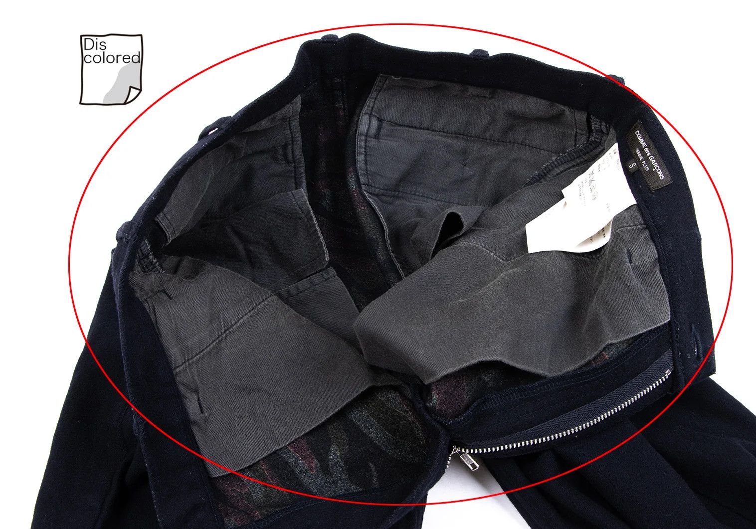 Comme des Garcons Homme Plus Camouflage Wool Nylon Pants in Navy, Size S Size US 30 / EU 46 - 7 Thumbnail