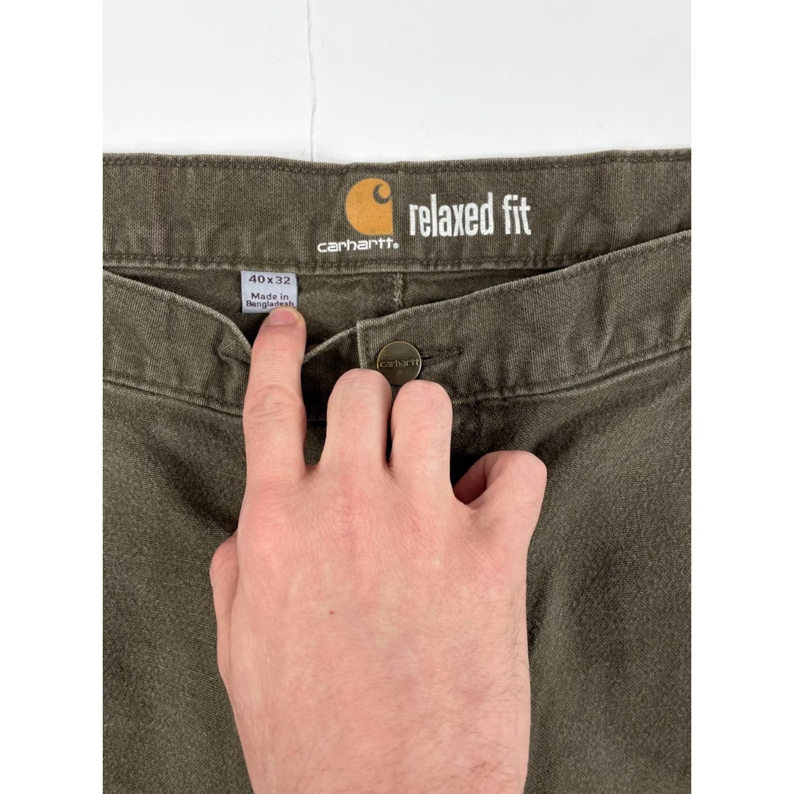 Carhartt Carhartt Pants Mens 40 x 32 Brown Carpenter Relaxed Straight Leg Workwear Rugged Size US 40 / EU 56 - 6 Thumbnail