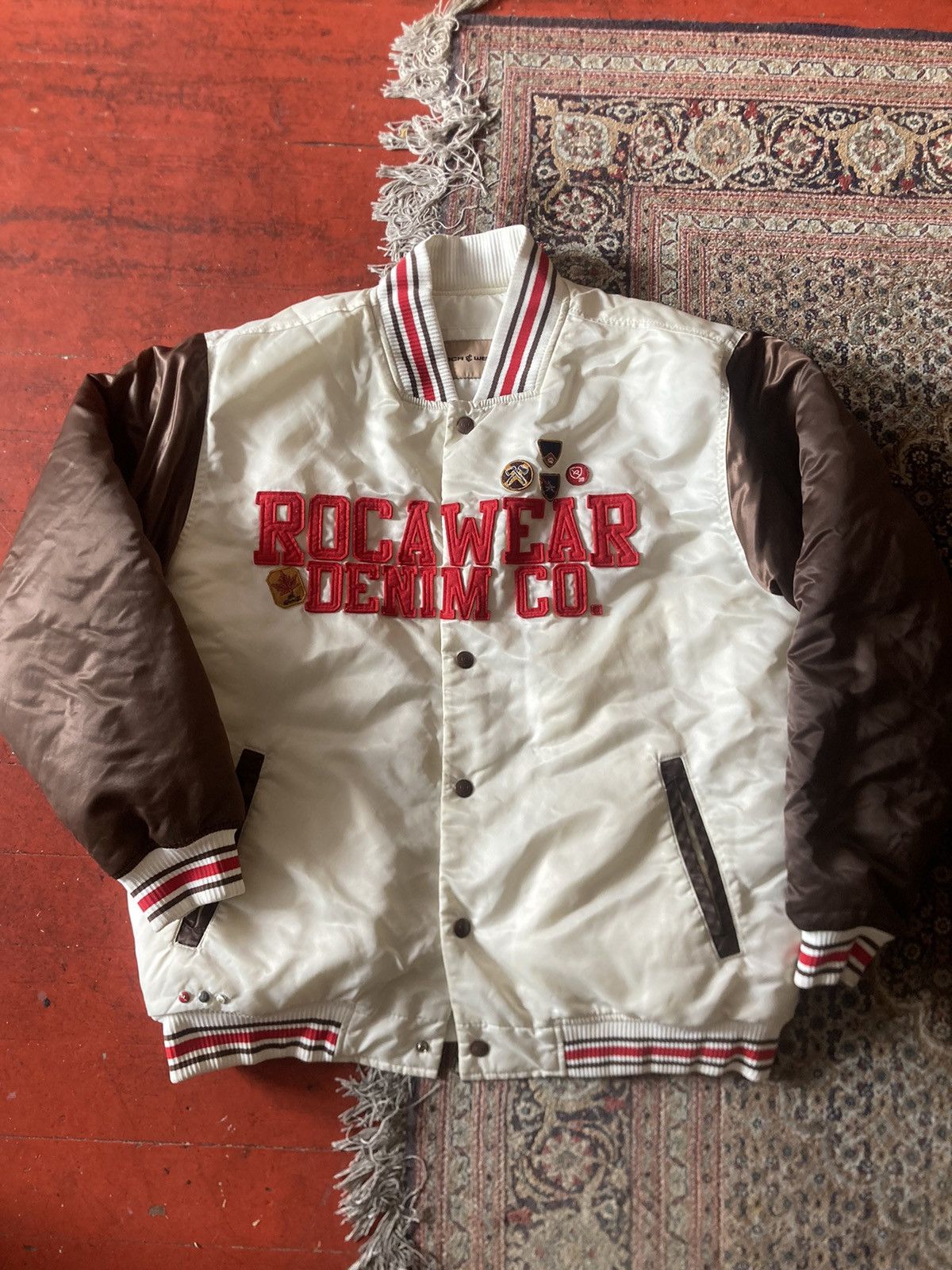Rocawear × Vintage Roca wear satin jacket | Grailed
