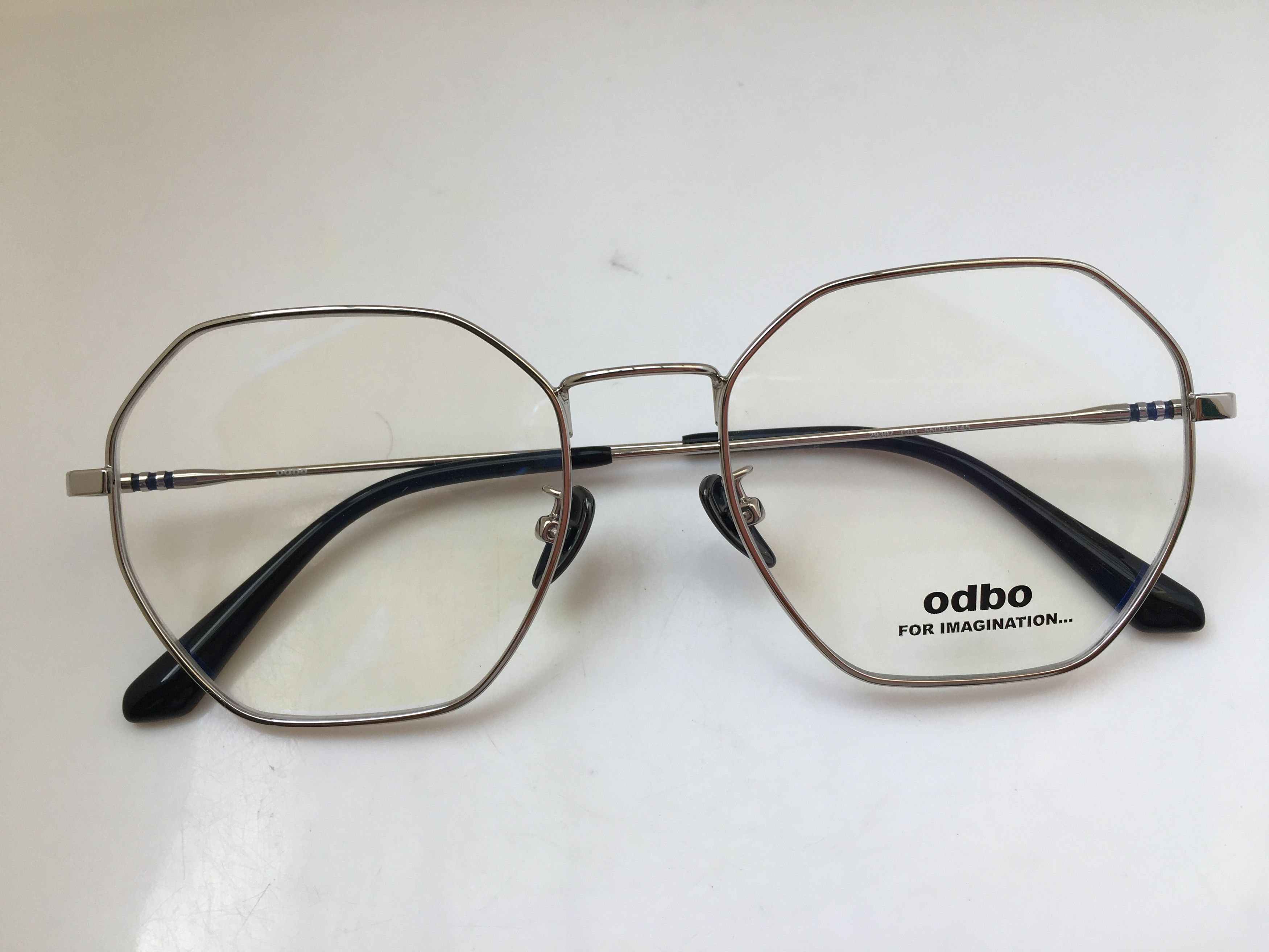 Other odbo 29307 Silver Polygon Eyeglasses Frame Size ONE SIZE - 6 Thumbnail