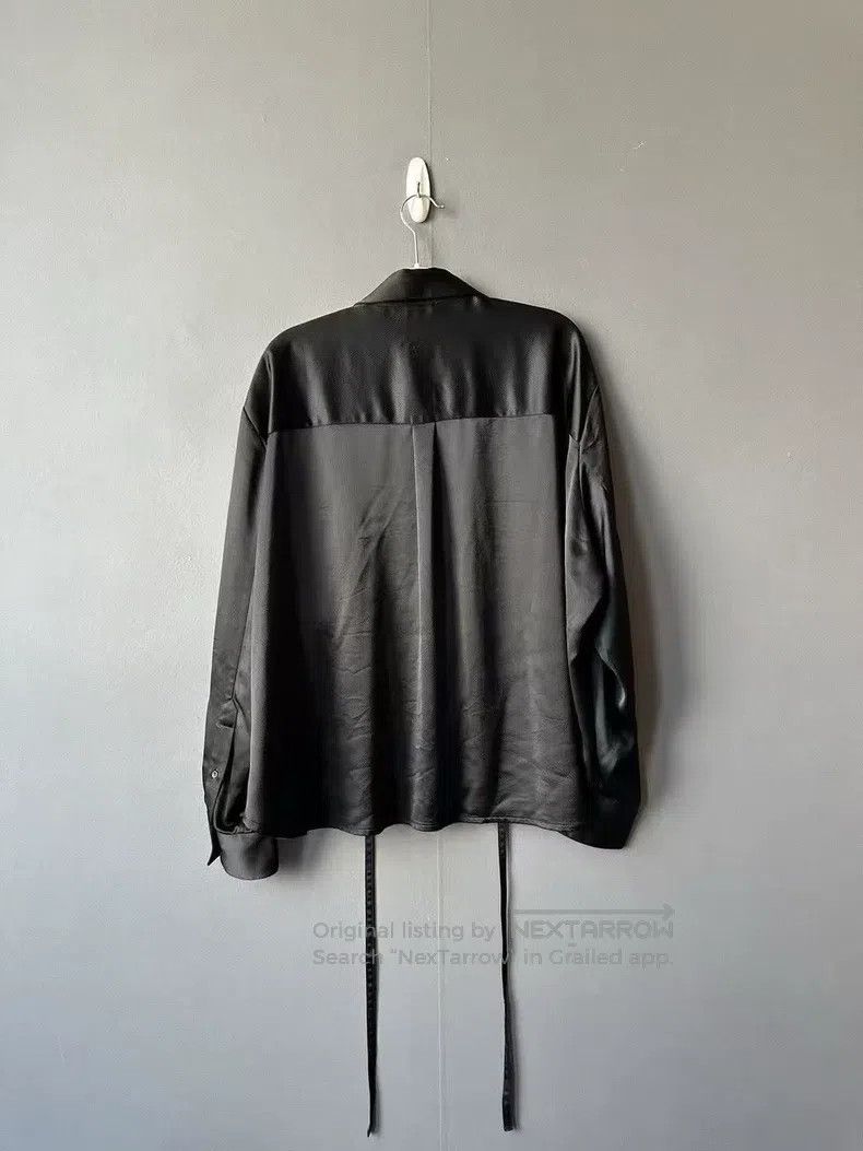 Loewe Loewe Black Silk Big Logo Shirt Size XS / US 0-2 / IT 36-38 - 2 Thumbnail