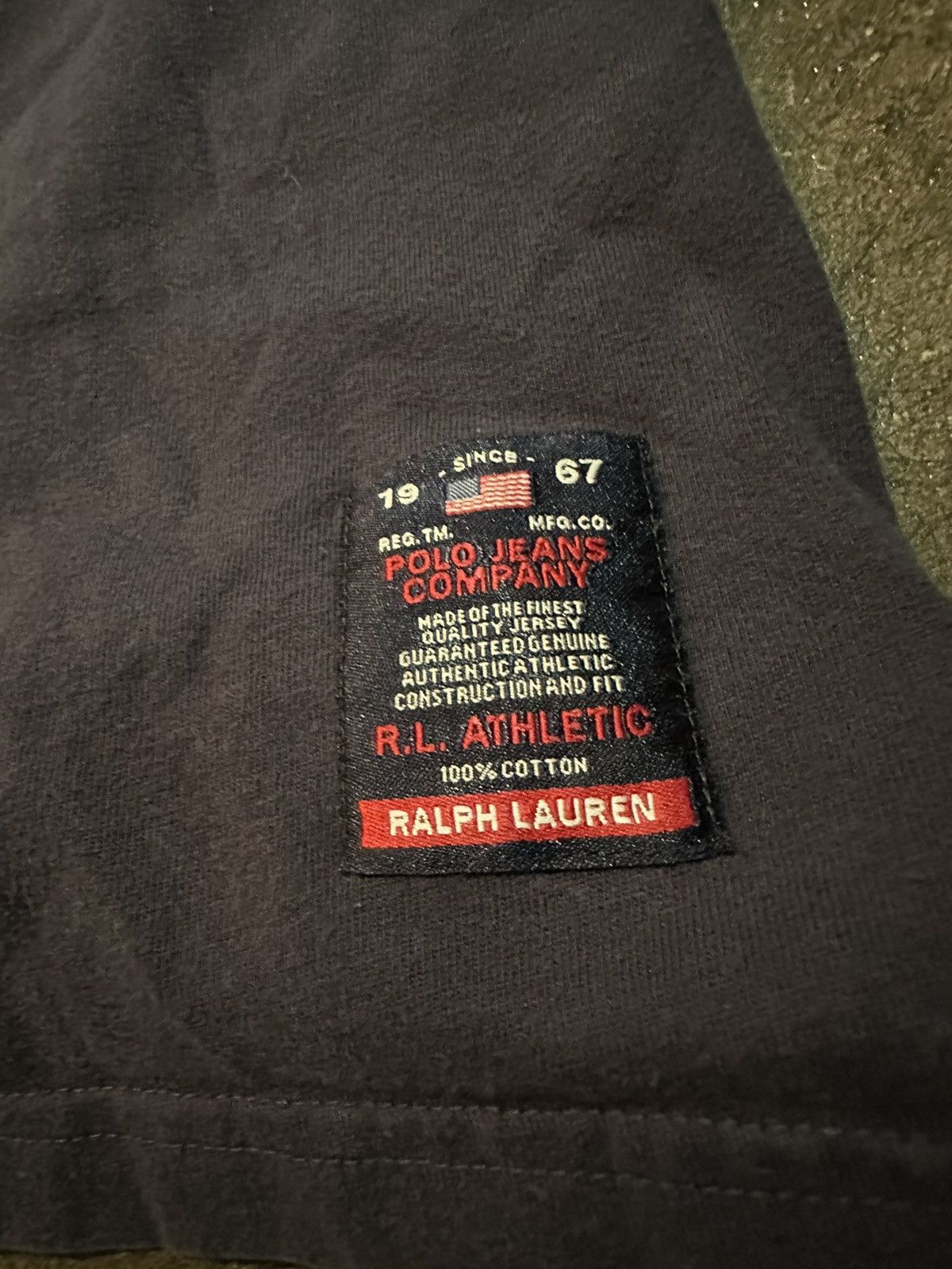 Polo Ralph Lauren × Vintage Vintage 90s Polo Jeans Company Tee Size US XL / EU 56 / 4 - 6 Thumbnail