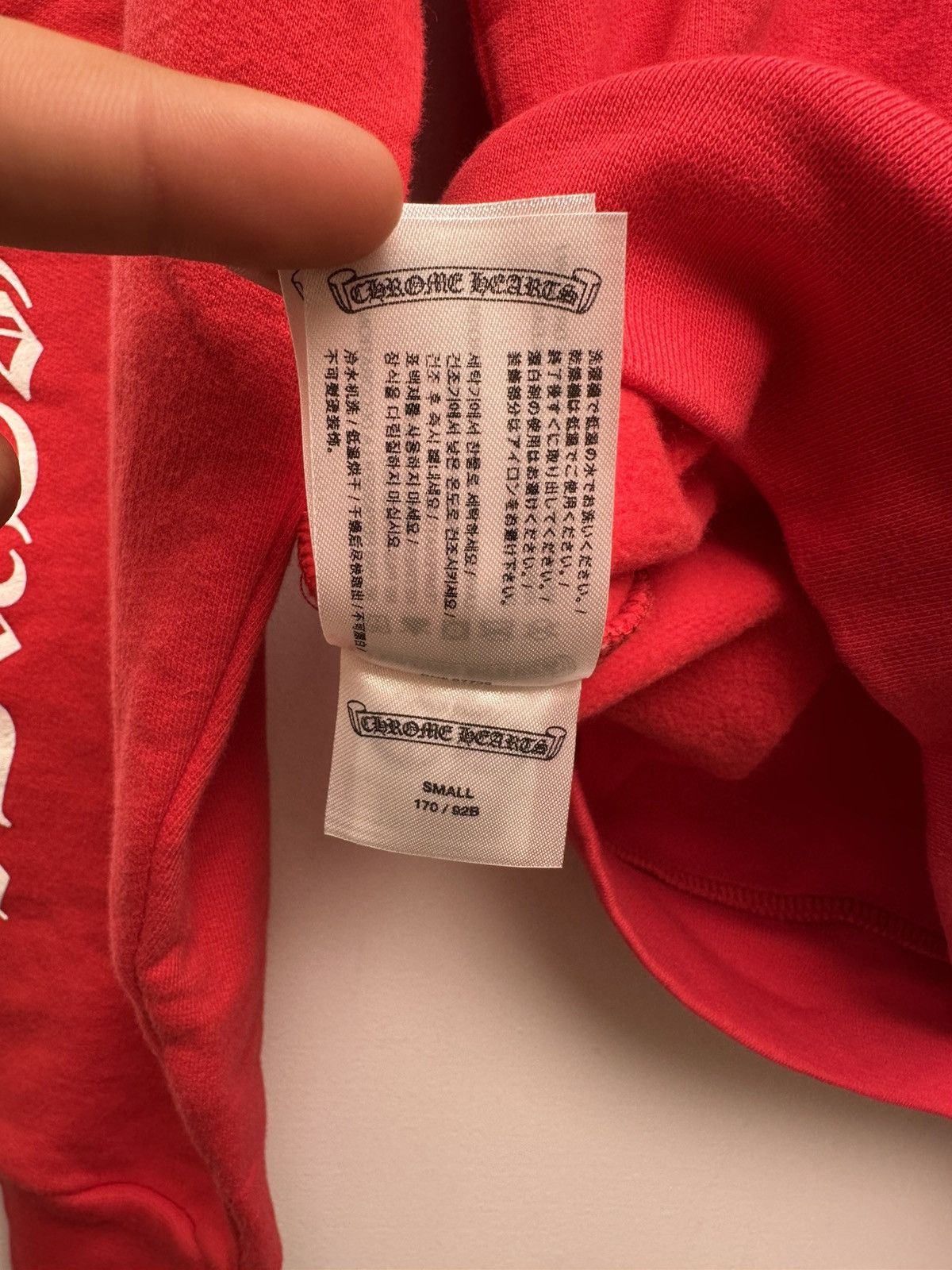 Chrome Hearts Chrome Hearts White Logo Red Hoodie Size US S / EU 44-46 / 1 - 5 Thumbnail