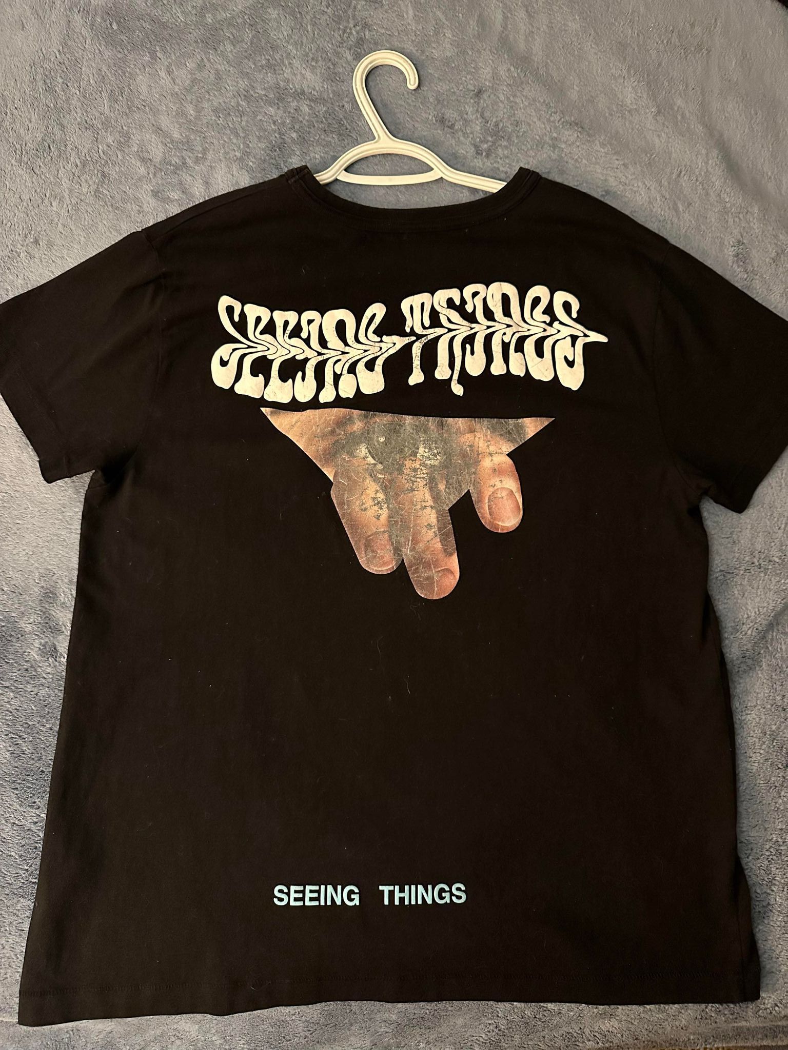 image of Off White Off-White Seeing Things Tee in Black, Men's (Size XS)