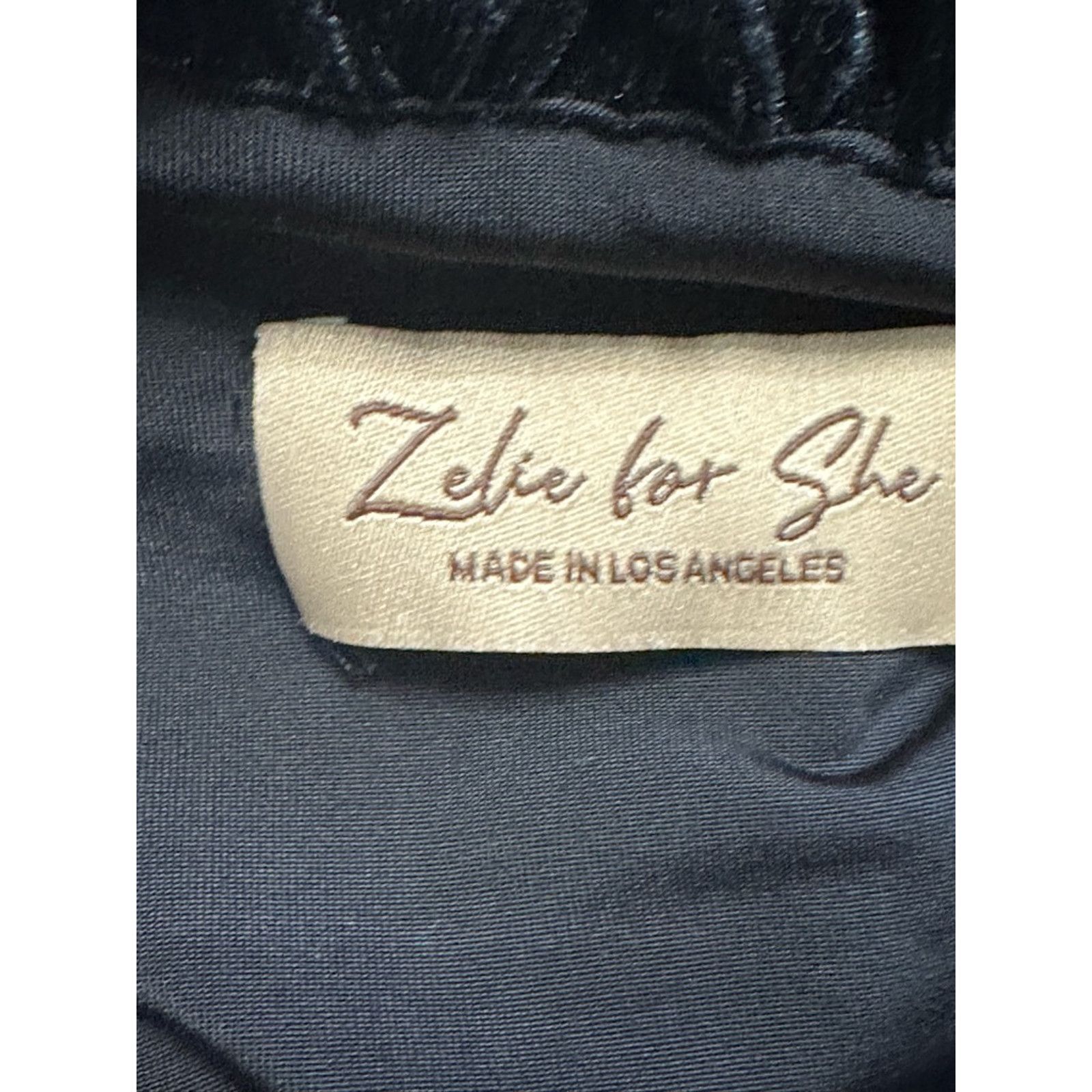 Other Zelie For She Blouson Maxi Dress Velour Sleeveless Black 1X Size XL / US 12-14 / IT 48-50 - 8 Thumbnail