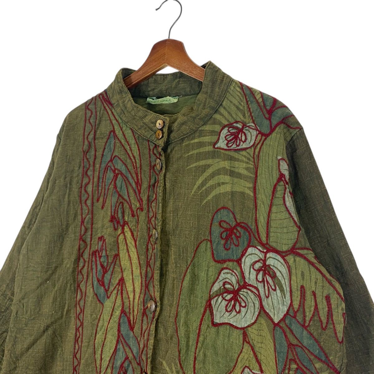 Japanese Brand × Vintage Vintage Printed Design Button Ups Jacket Size US L / EU 52-54 / 3 - 4 Thumbnail