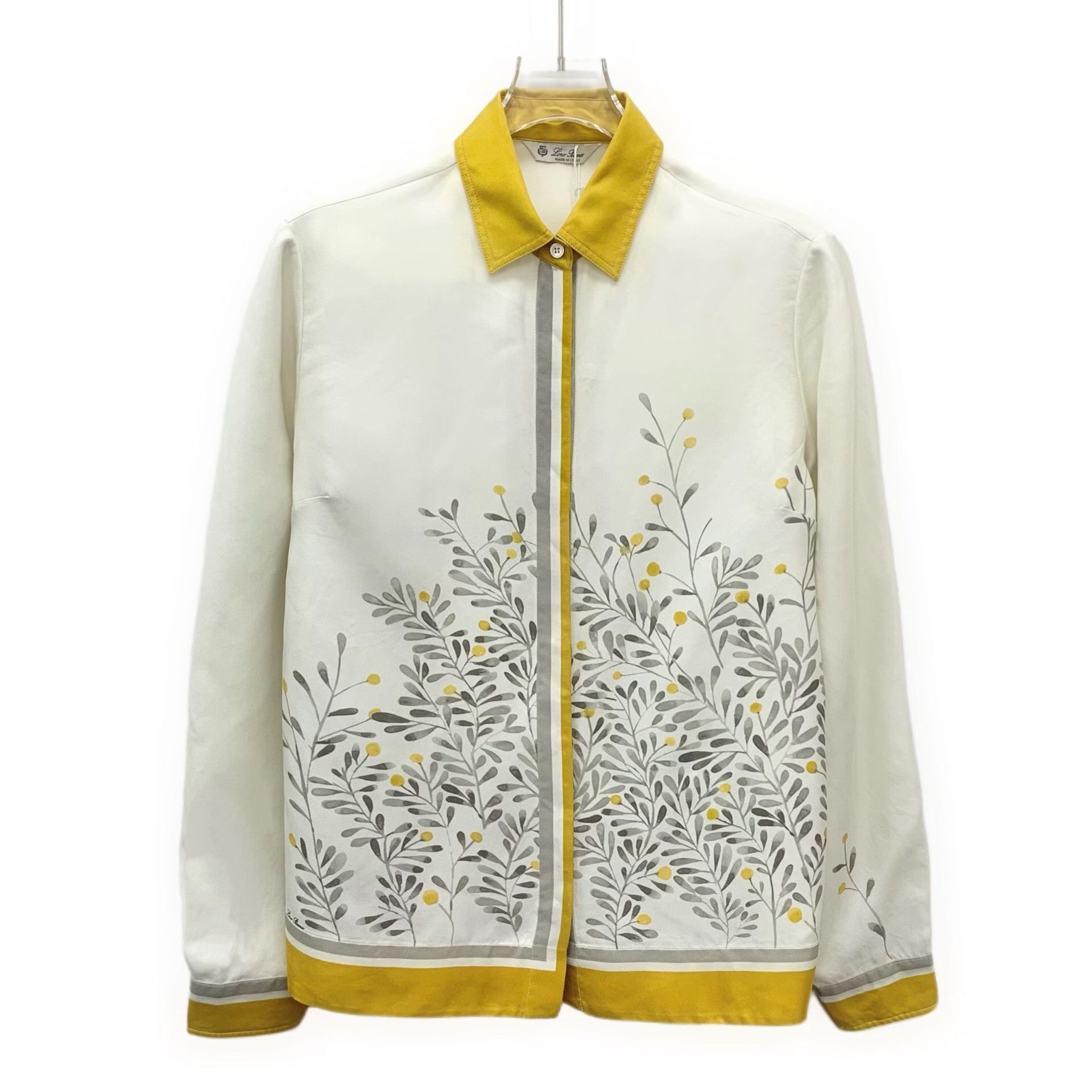Loro Piana Loro Piana Floral Silk Long-Sleeve Shirt Size M / US 6-8 / IT 42-44 - 1 Thumbnail