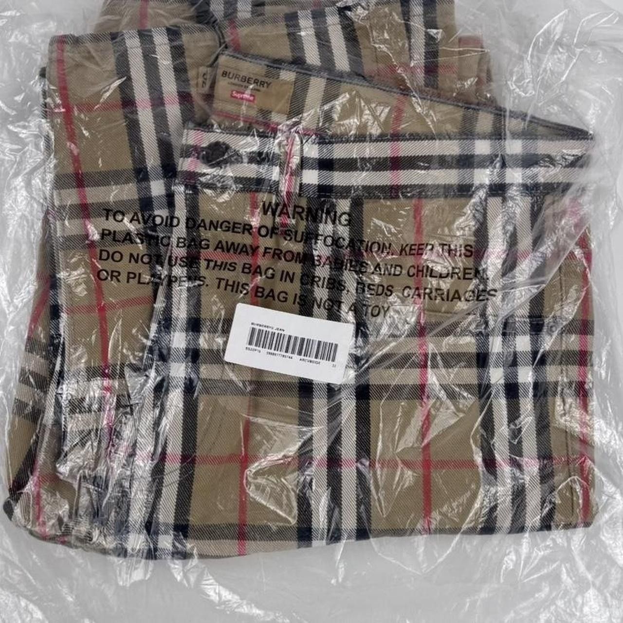 Burberry × Supreme Supreme x Burberry nova check denim trousers DSWT (SS22) Size US 32 / EU 48 - 5 Thumbnail