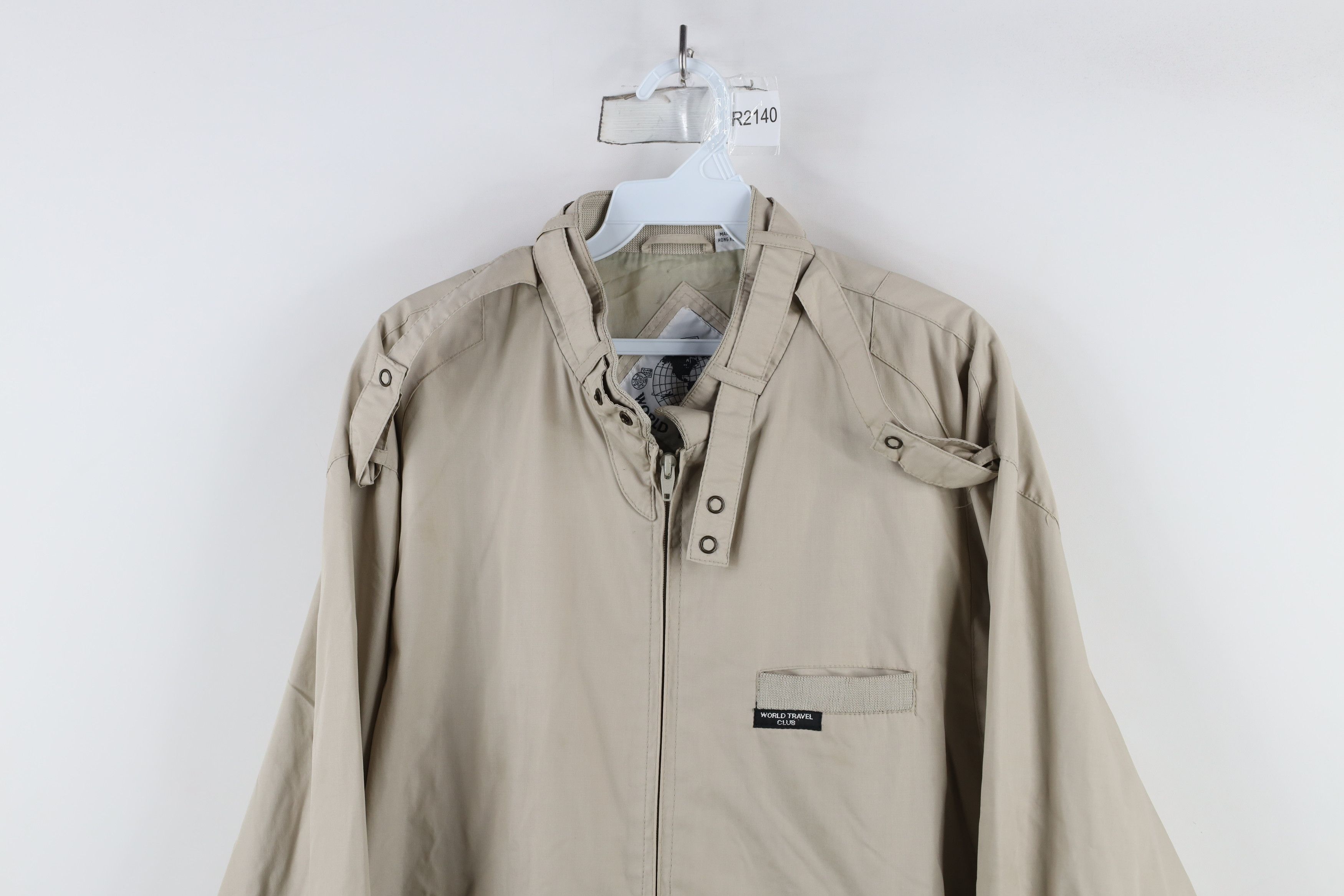 Vintage Vintage 80s 90s Streetwear Cafe Racer Bomber Jacket Beige Size US L / EU 52-54 / 3 - 2 Thumbnail