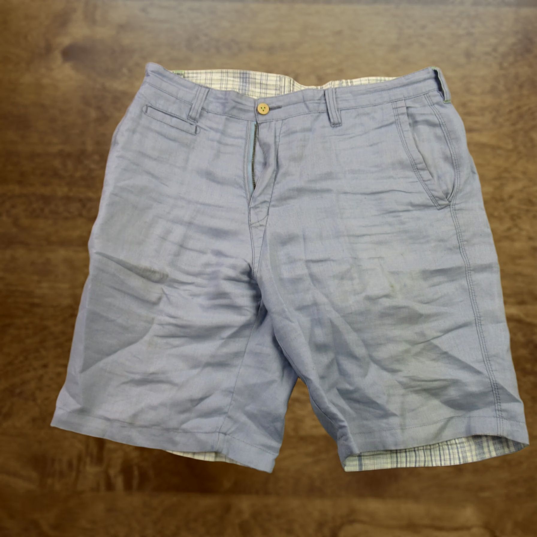 Vintage Mens Shorts 36 Pockets Button Lightweight Outdoors Chino Blue Size US 36 / EU 52 - 1 Thumbnail
