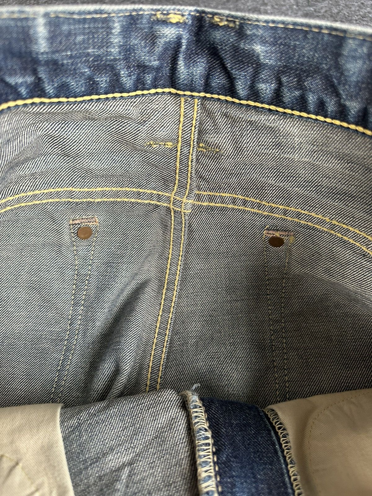 TMT 💥 Rare TMT Japan 8th Anniversary Washed Vintage Denim D483 Size US 32 / EU 48 - 19 Thumbnail