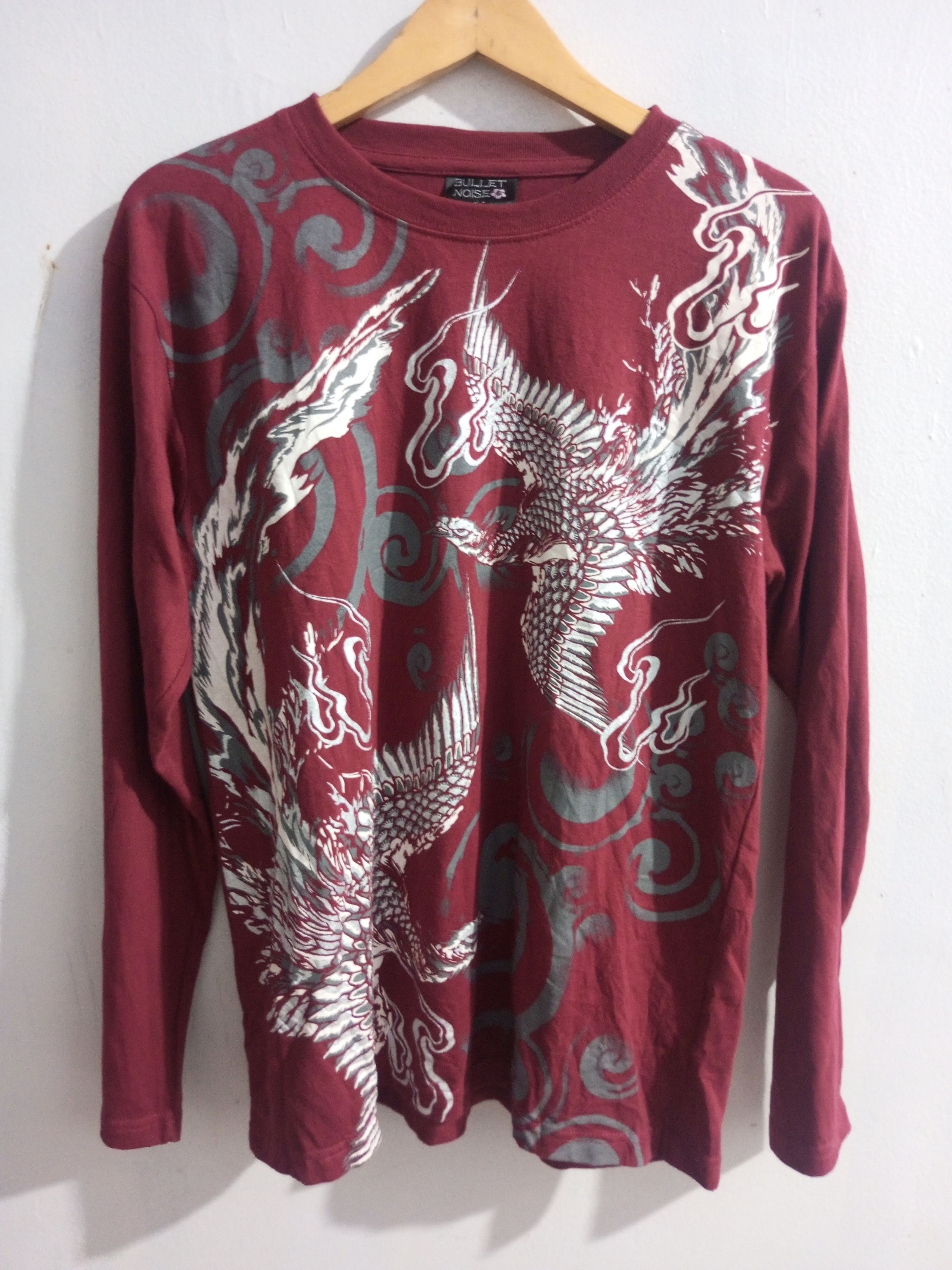 Karakuri Tamashii Vintage Bullet Noise Phoenix sukajan long sleeve tshirt Size US L / EU 52-54 / 3 - 1 Thumbnail