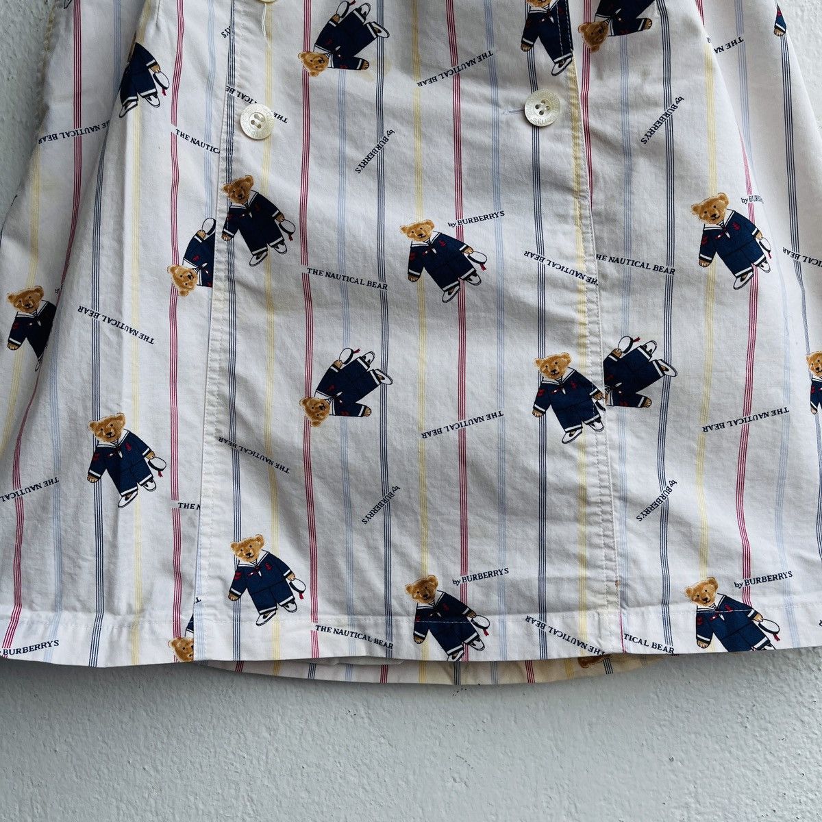 Burberry × Vintage Real Vintage Burberrys The Nautical Bear Monogram Skirts Size 26" / US 2 / IT 38 - 7 Thumbnail
