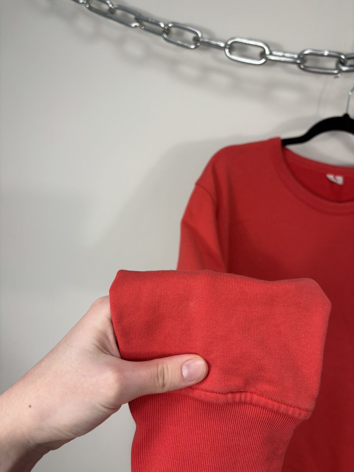 Arket Arket Men’s Red Organic Cotton Classic Basic Sweatshirt Size US L / EU 52-54 / 3 - 6 Thumbnail